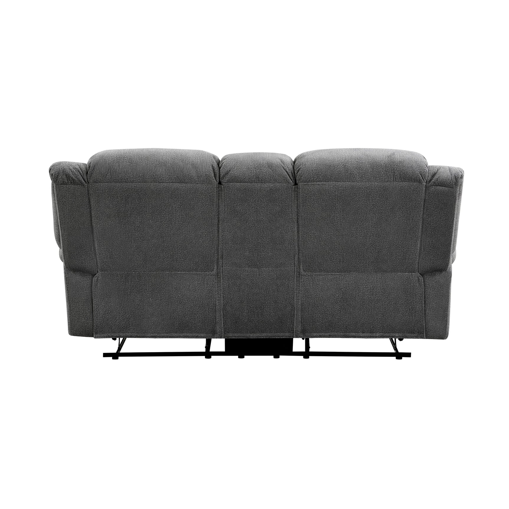 Brennen Charcoal Double Reclining Loveseat - Ornate Home