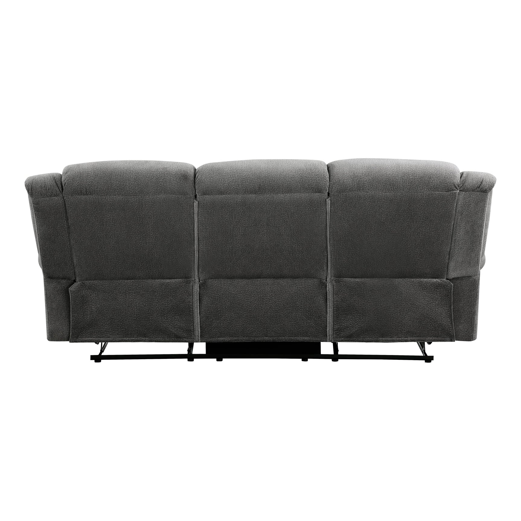 Brennen Charcoal Double Reclining Sofa - Ornate Home
