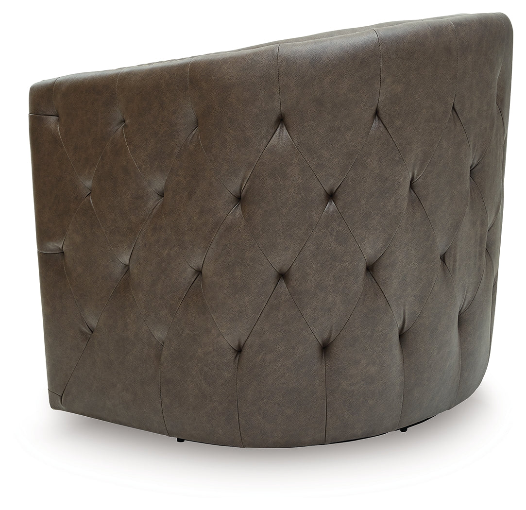 Brentlow Granite Swivel Accent Chair (Online Special Price) - Ornate Home
