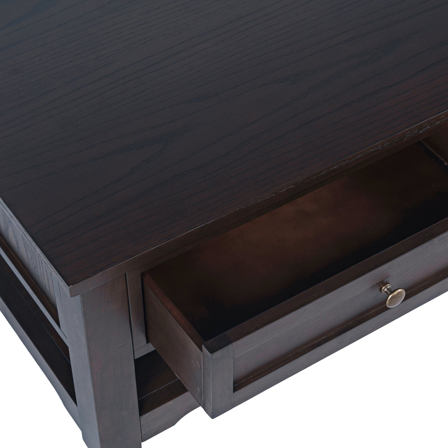 Brentwood Arbor Oak Castered Leg Cocktail Table - Ornate Home