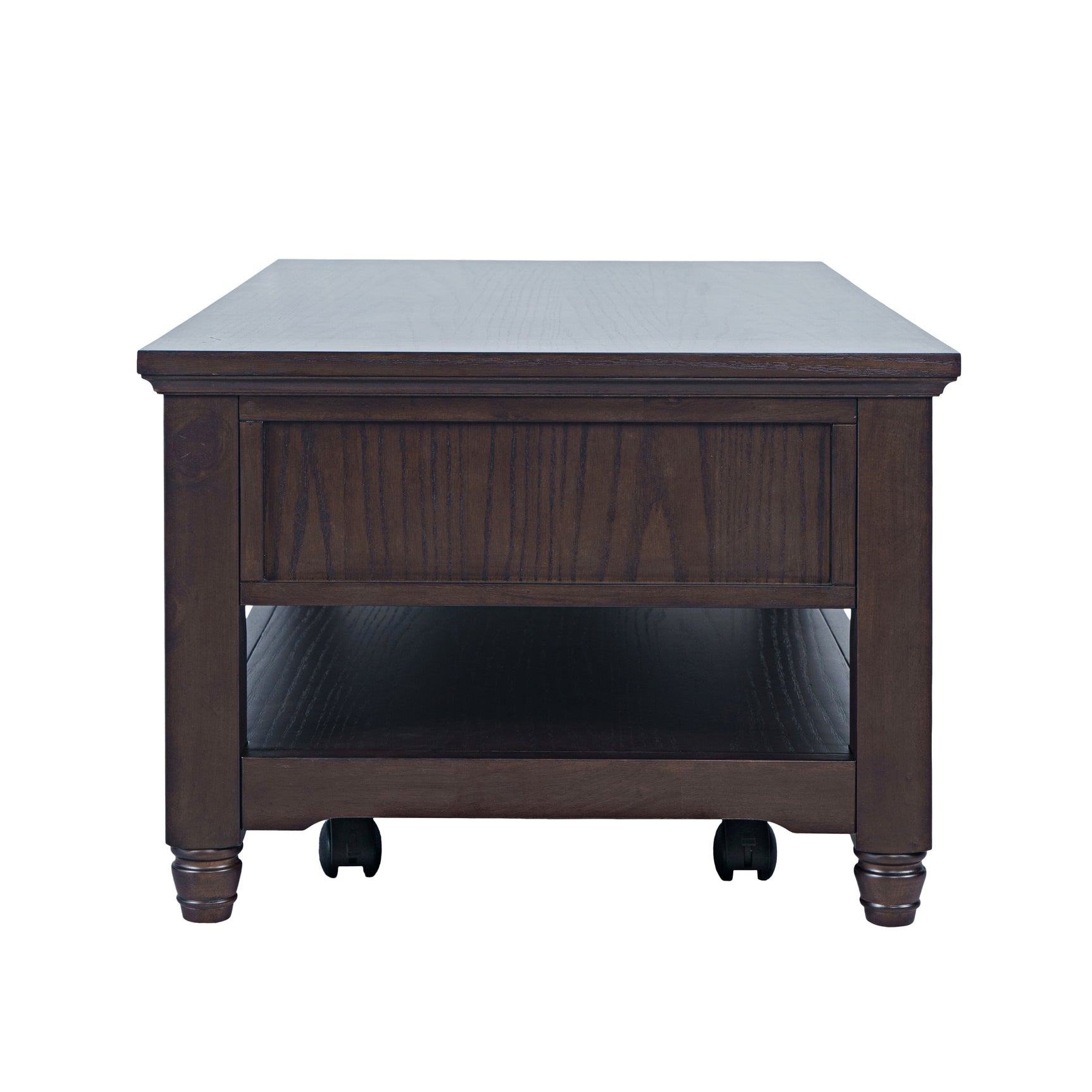 Brentwood Arbor Oak Castered Leg Cocktail Table - Ornate Home