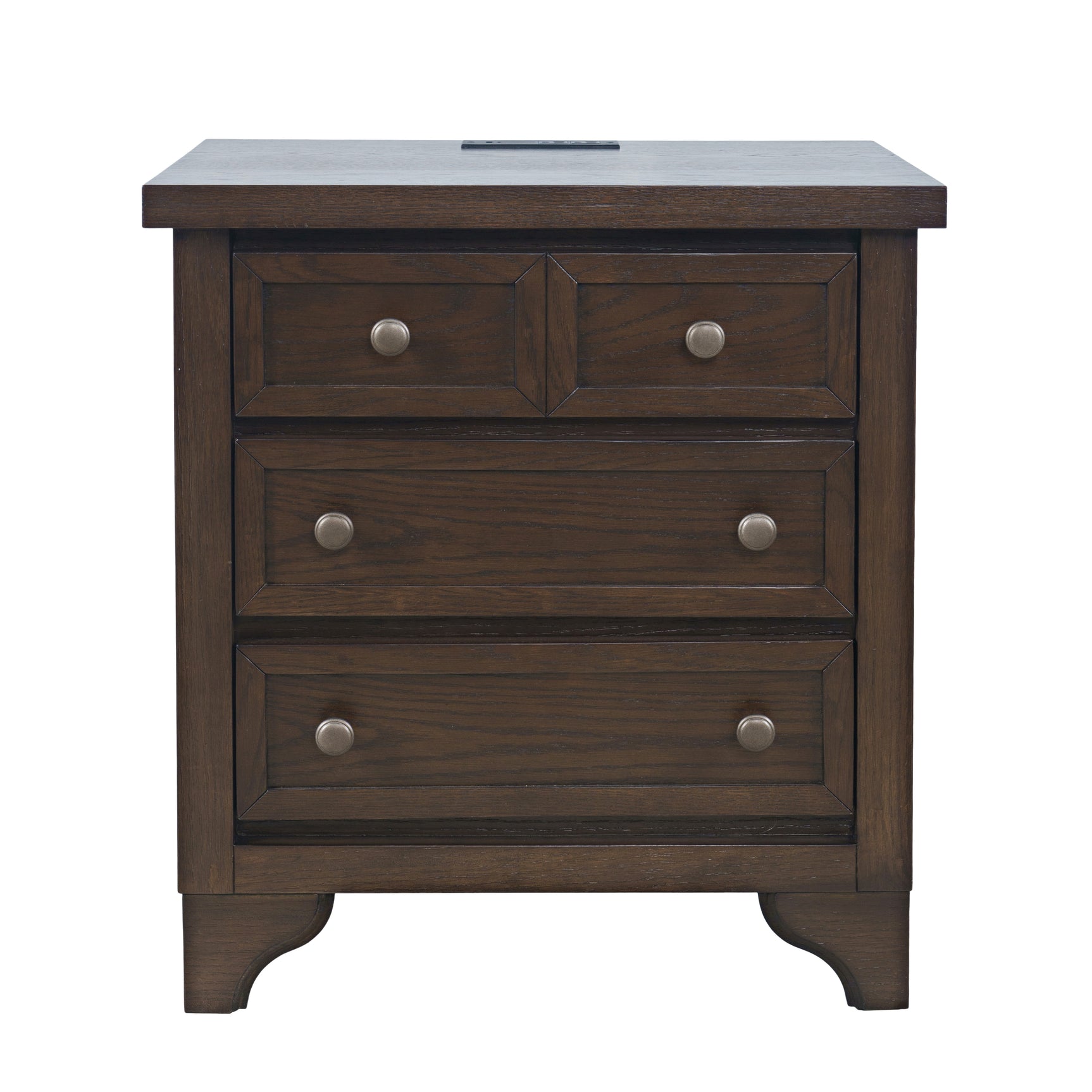 Brentwood Arbor Oak Power Nightstand - Ornate Home