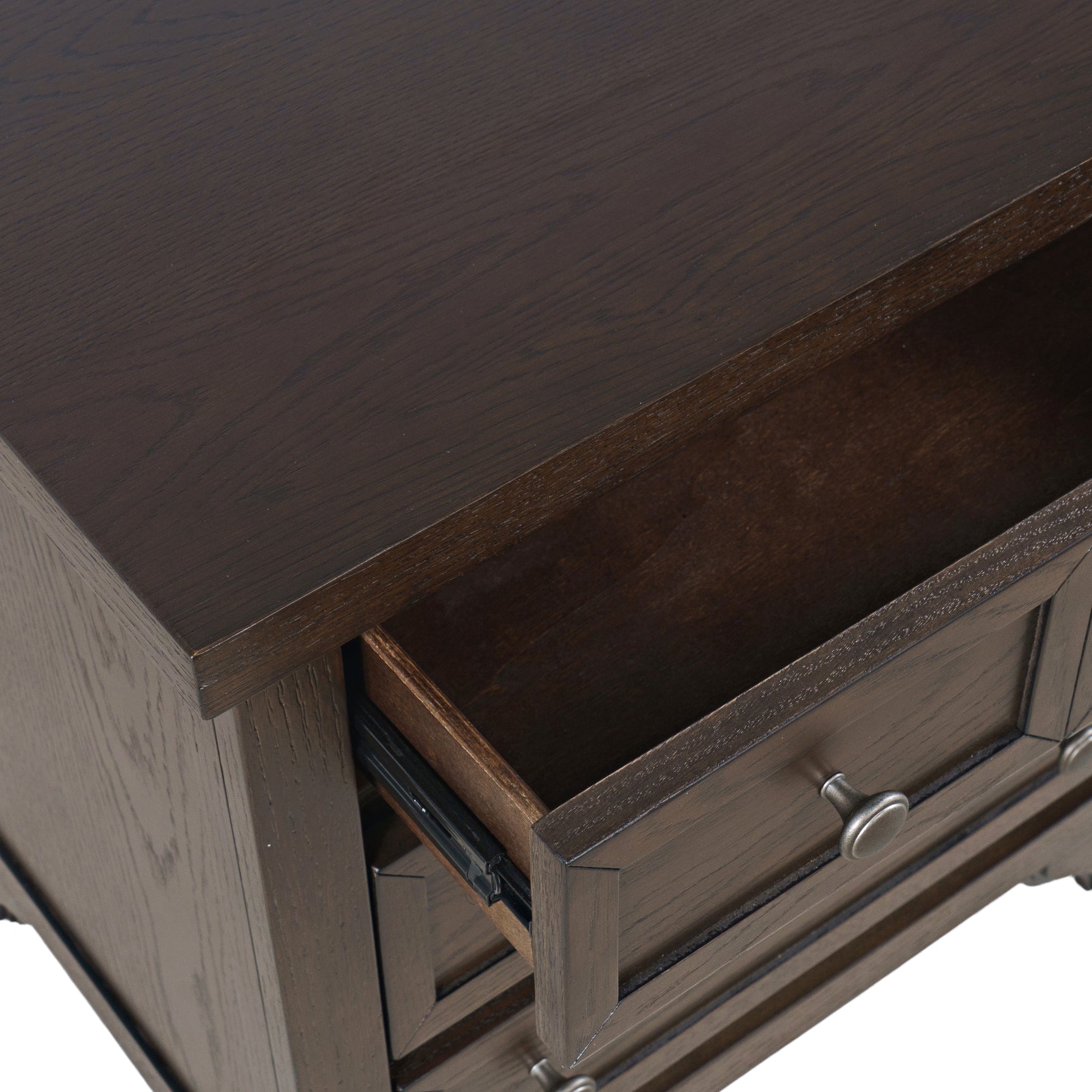 Brentwood Arbor Oak Power Nightstand - Ornate Home