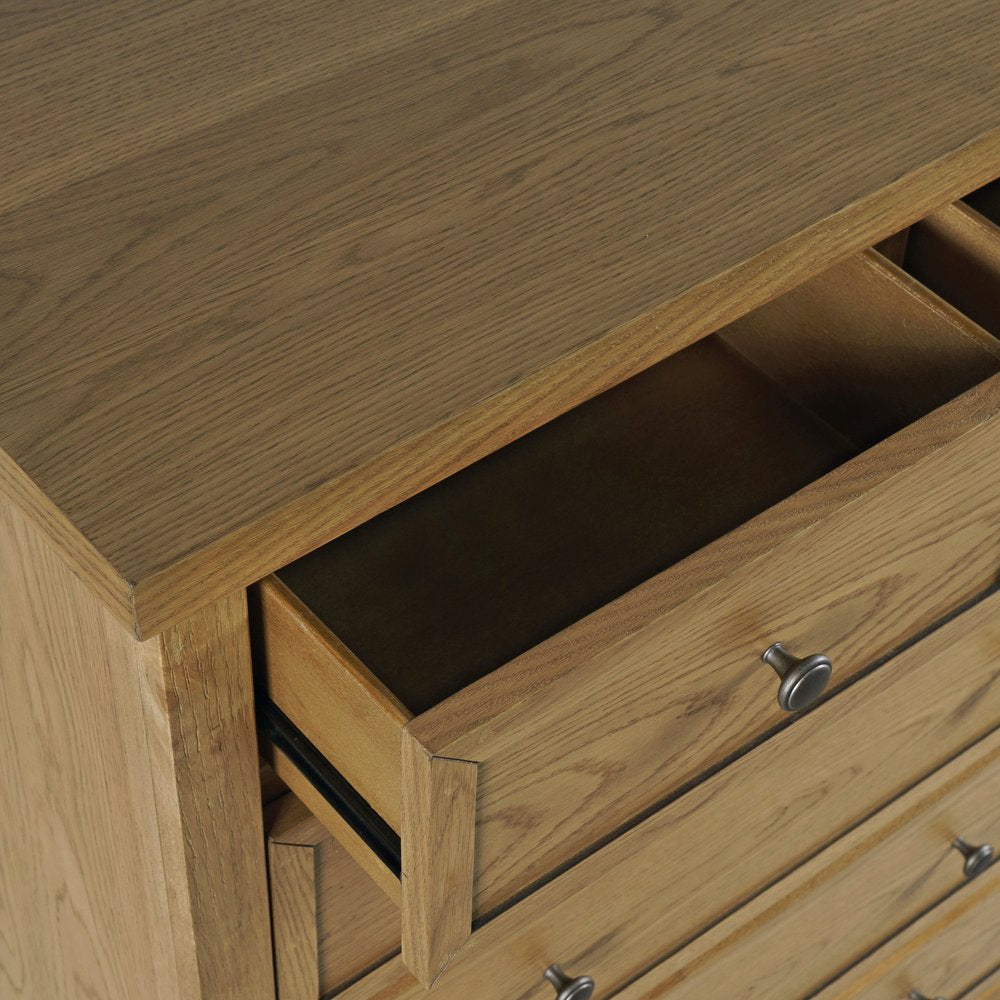 Brentwood Cascade Oak 6 Drawer Chest - Ornate Home