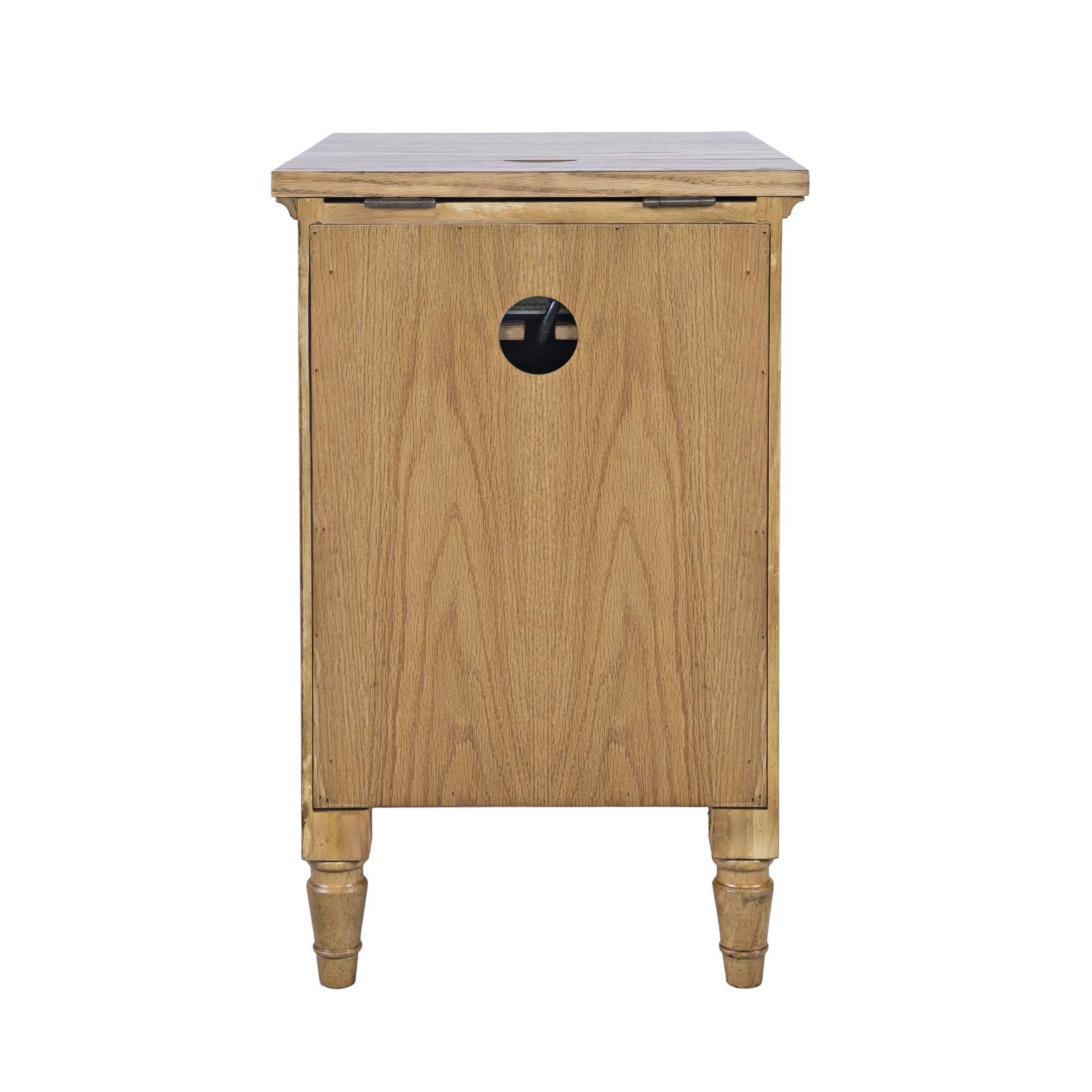 Brentwood Cascade Oak Cabinet Power Chairside Cabinet - Ornate Home