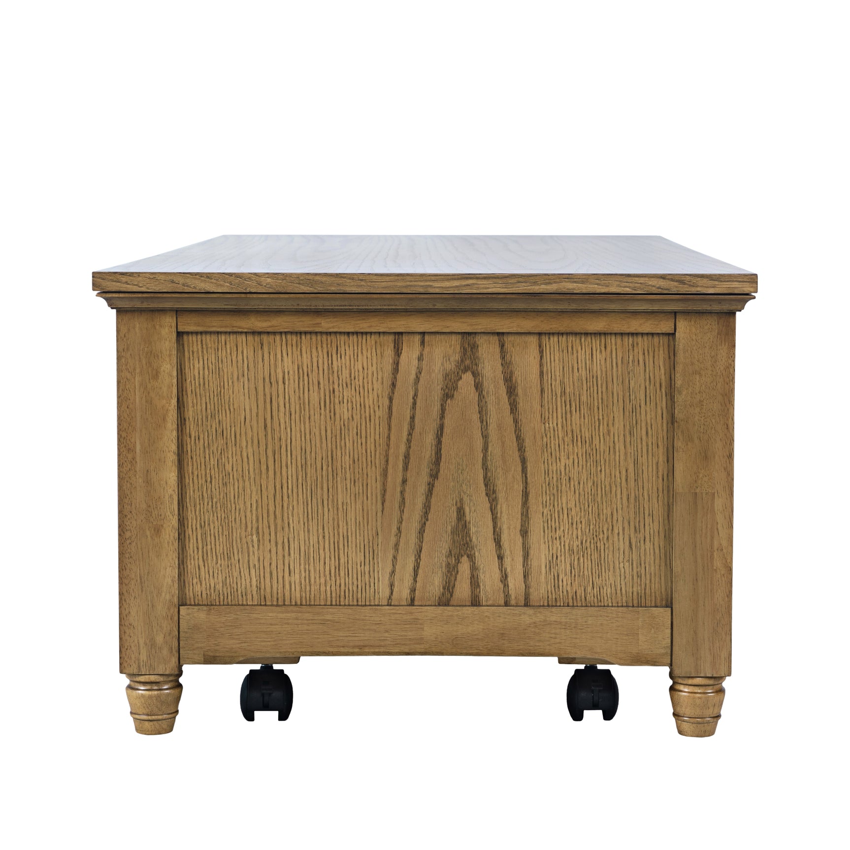 Brentwood Cascade Oak Castered Lift Top Cocktail Table - Ornate Home