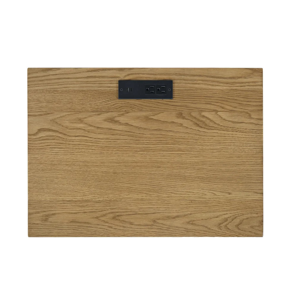 Brentwood Cascade Oak Power Nightstand - Ornate Home