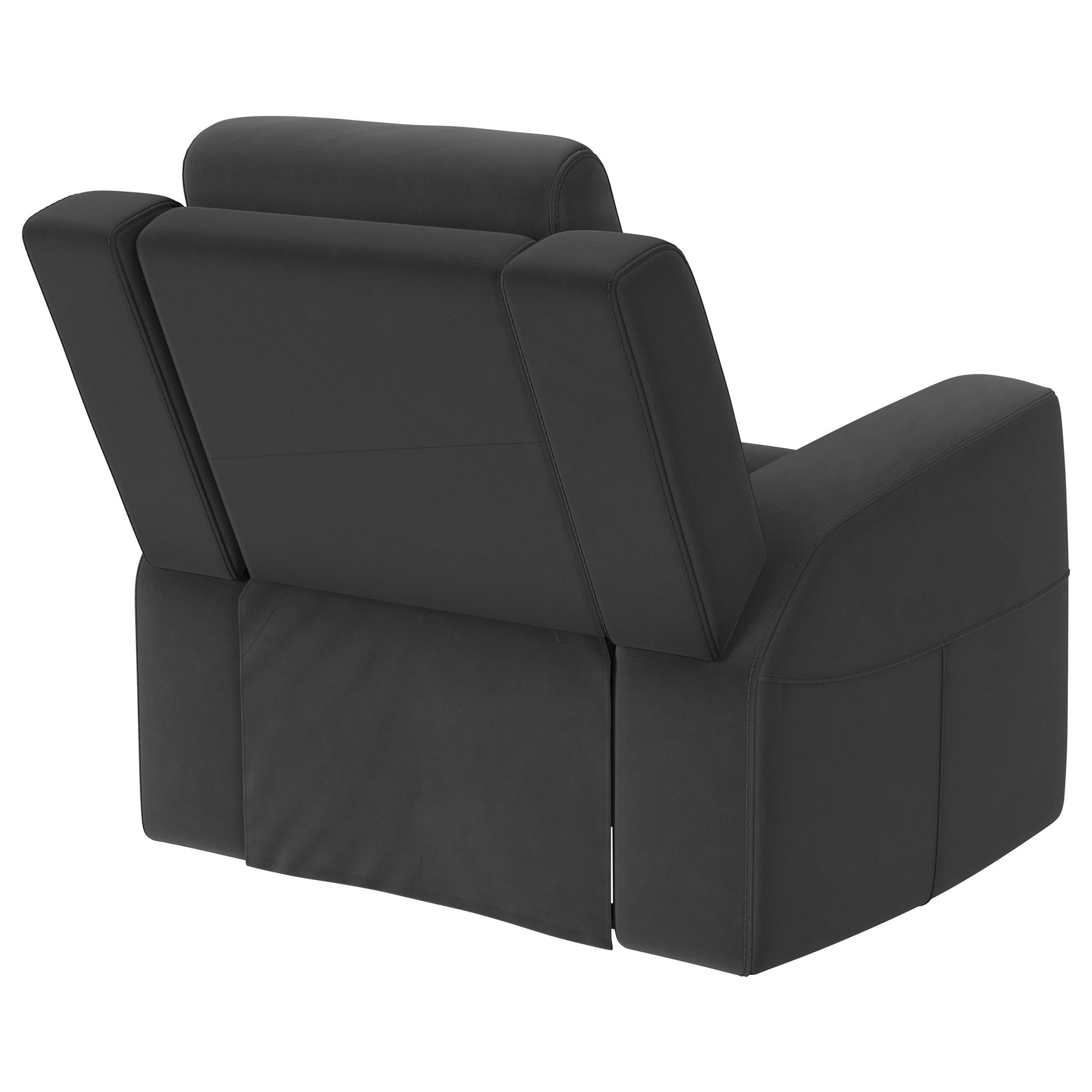 Brentwood Dark Charcoal Rocker Recliner - Ornate Home