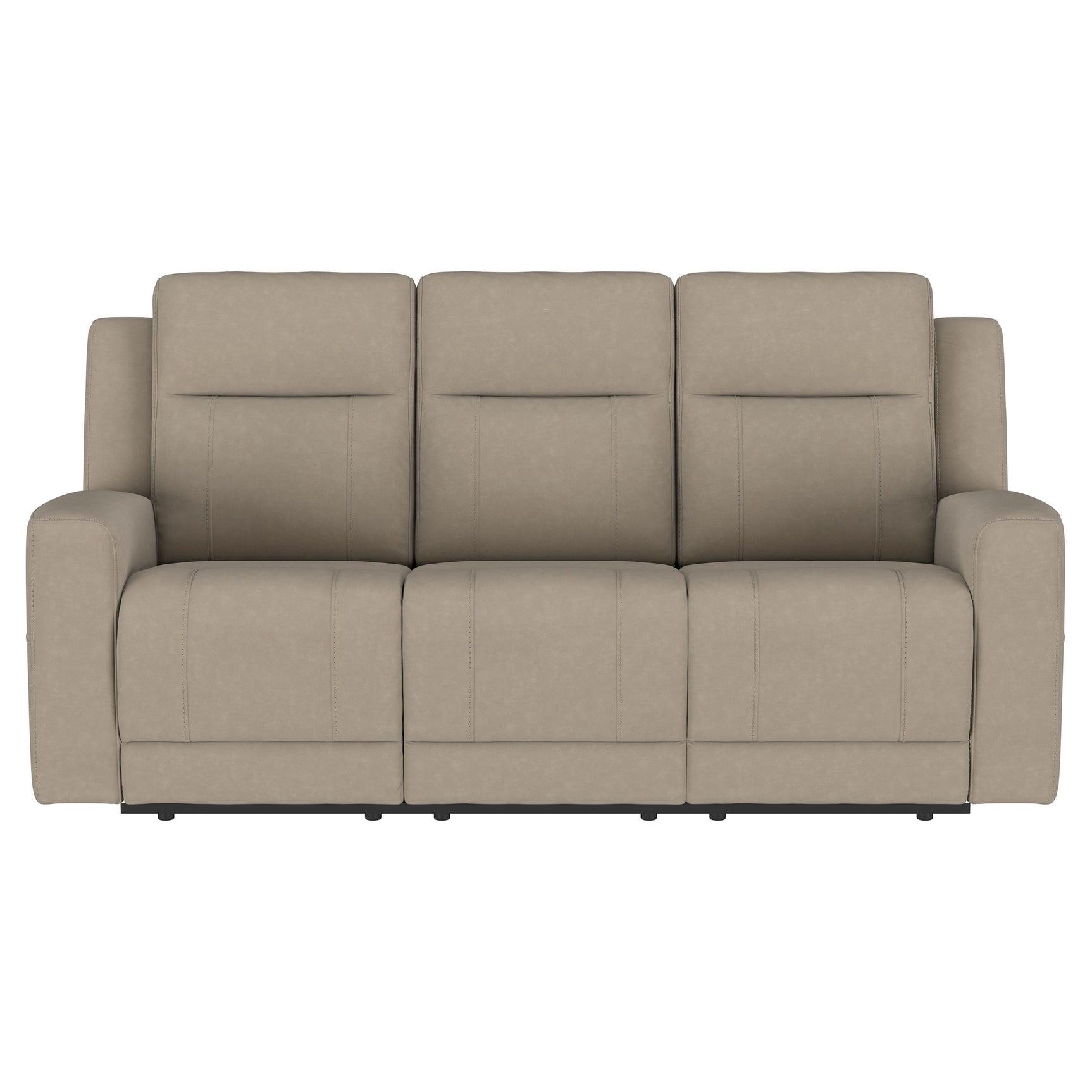 Brentwood Taupe 3-piece Upholstered Reclining Sofa Set - Ornate Home