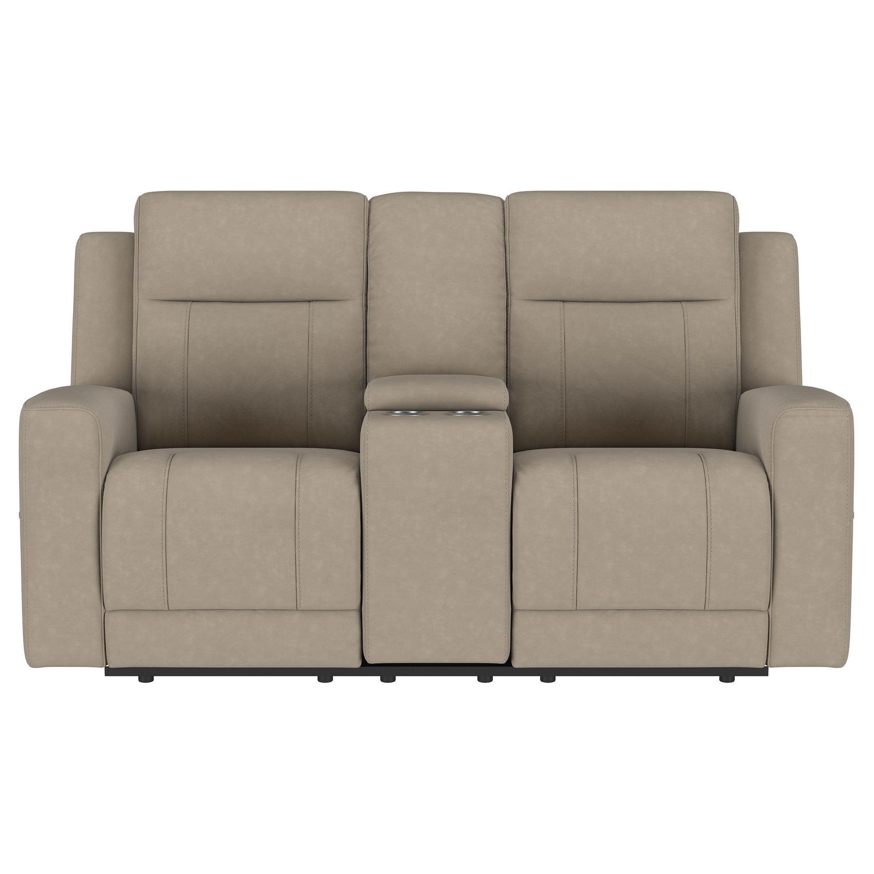 Brentwood Taupe Reclining Loveseat - Ornate Home