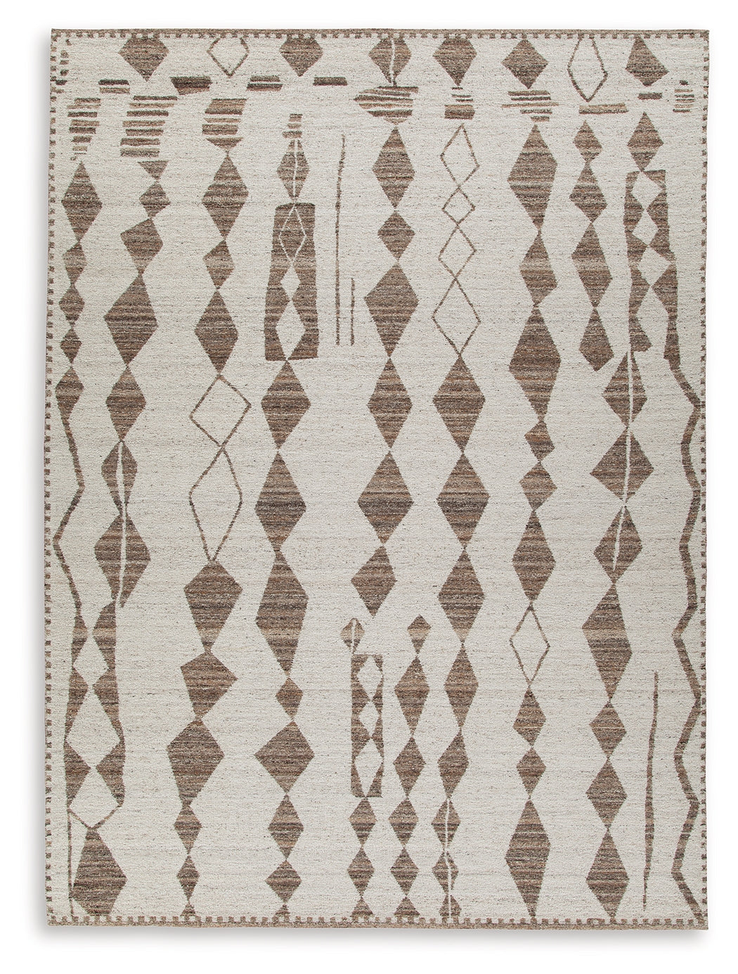 Brettler Beige/Brown Extra Large Rug - Ornate Home