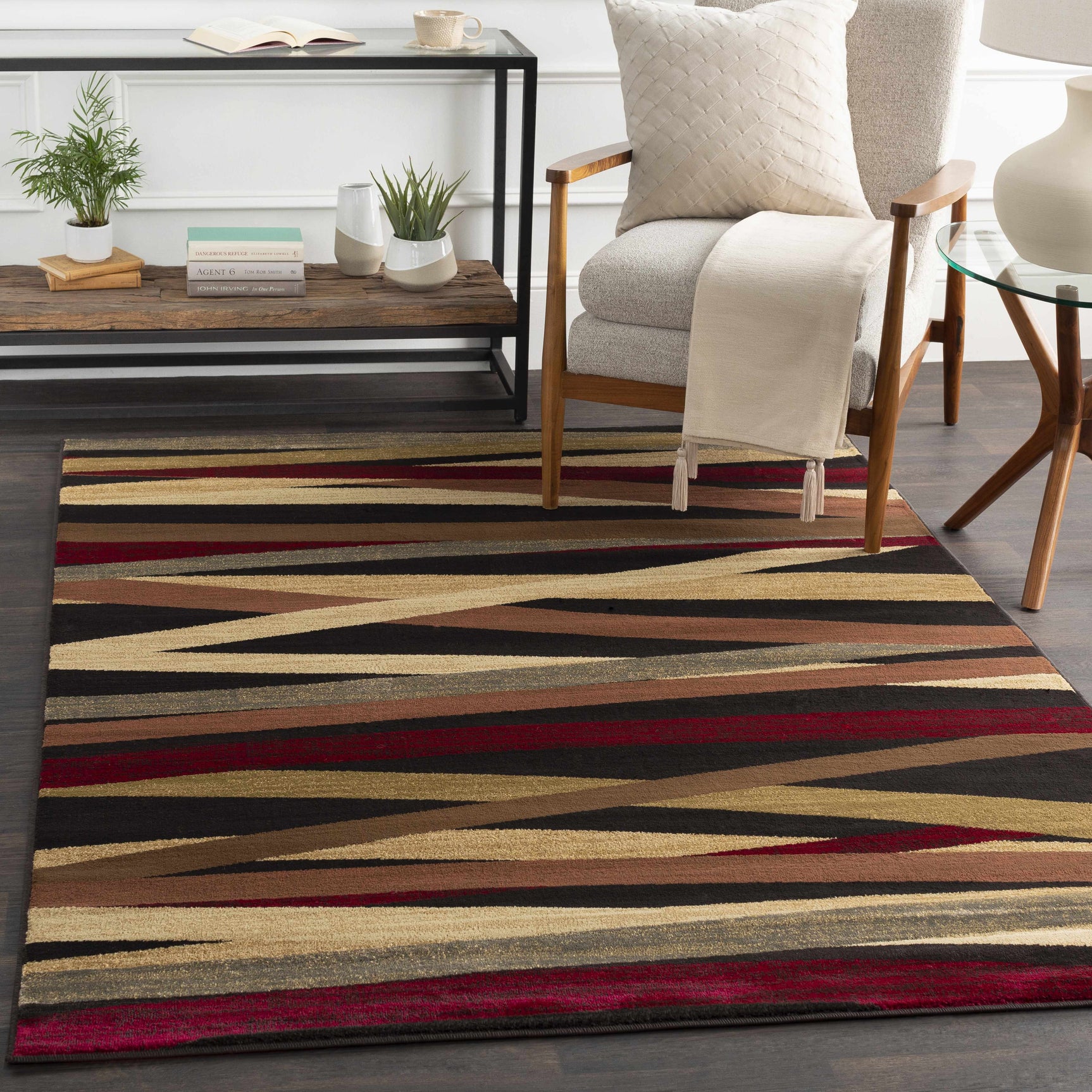Brevard Striped Area Rug - Clearance - Ornate Home