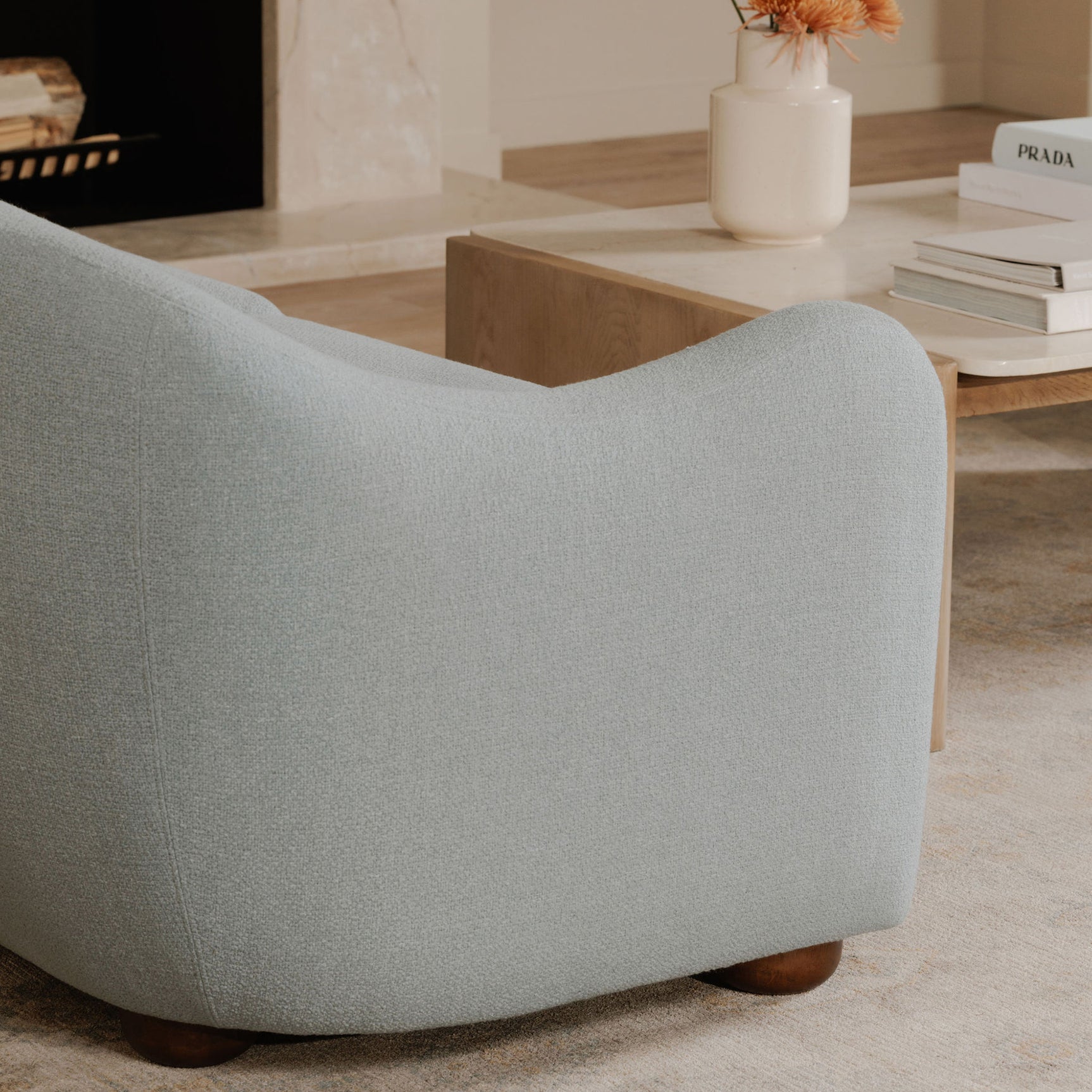 Bria Light Blue Sofa - Ornate Home