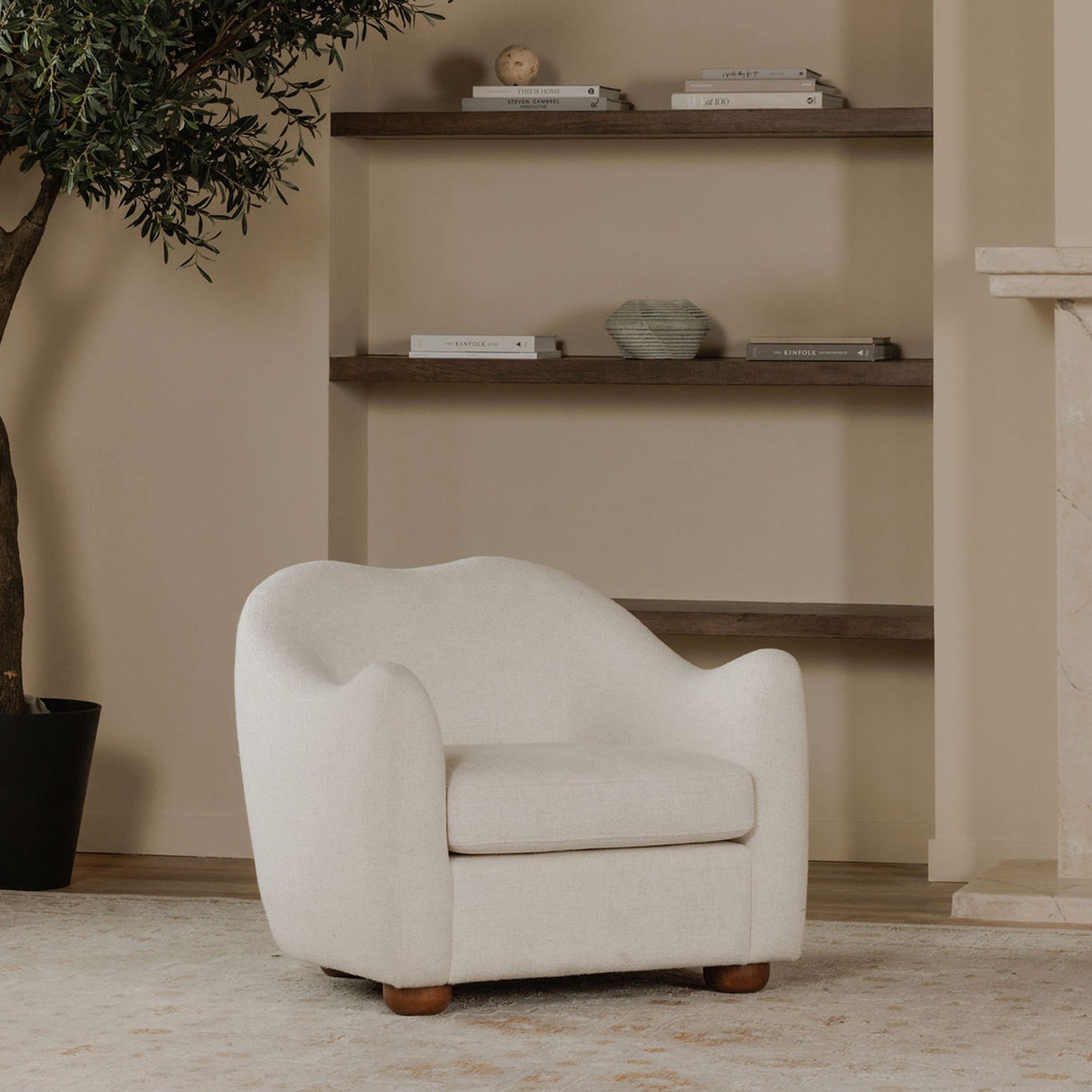 Bria Oatmeal Accent Chair - Ornate Home
