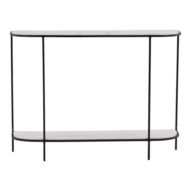 Brian White/Black Console Table - Ornate Home