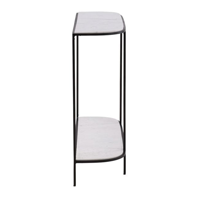 Brian White/Black Console Table - Ornate Home