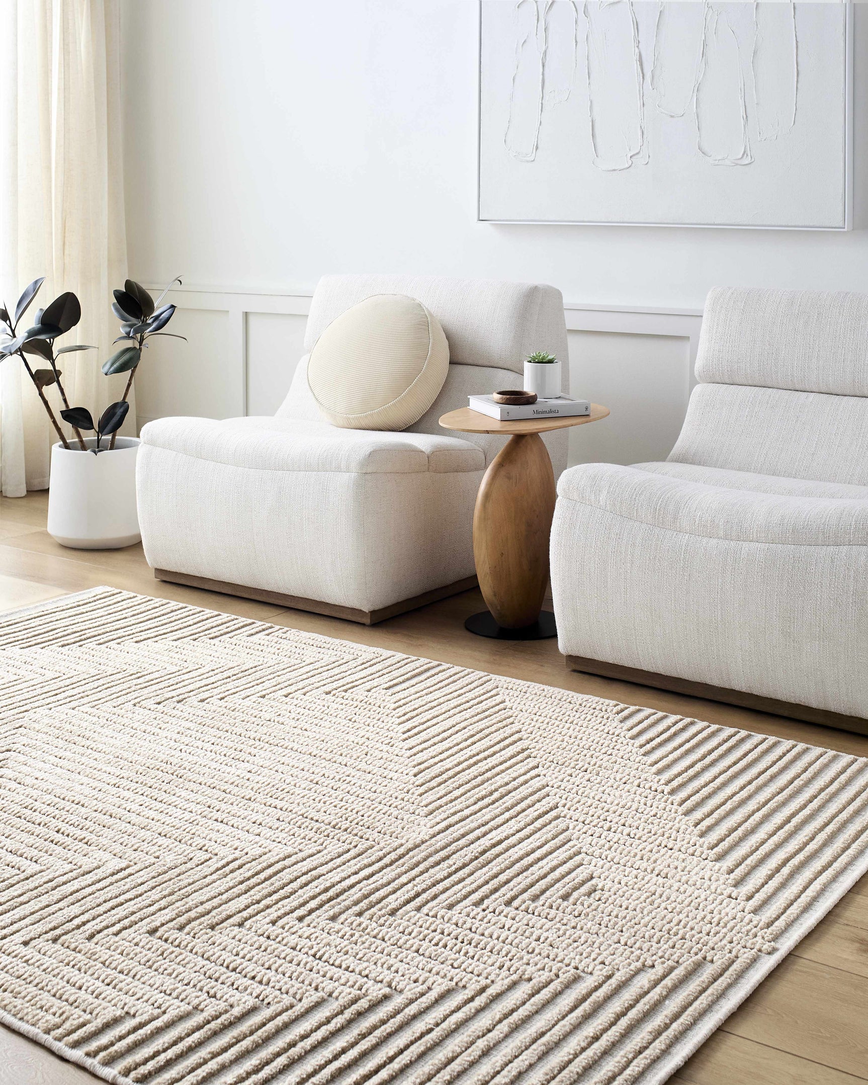 Briana Brown Washable Area Rug - Ornate Home