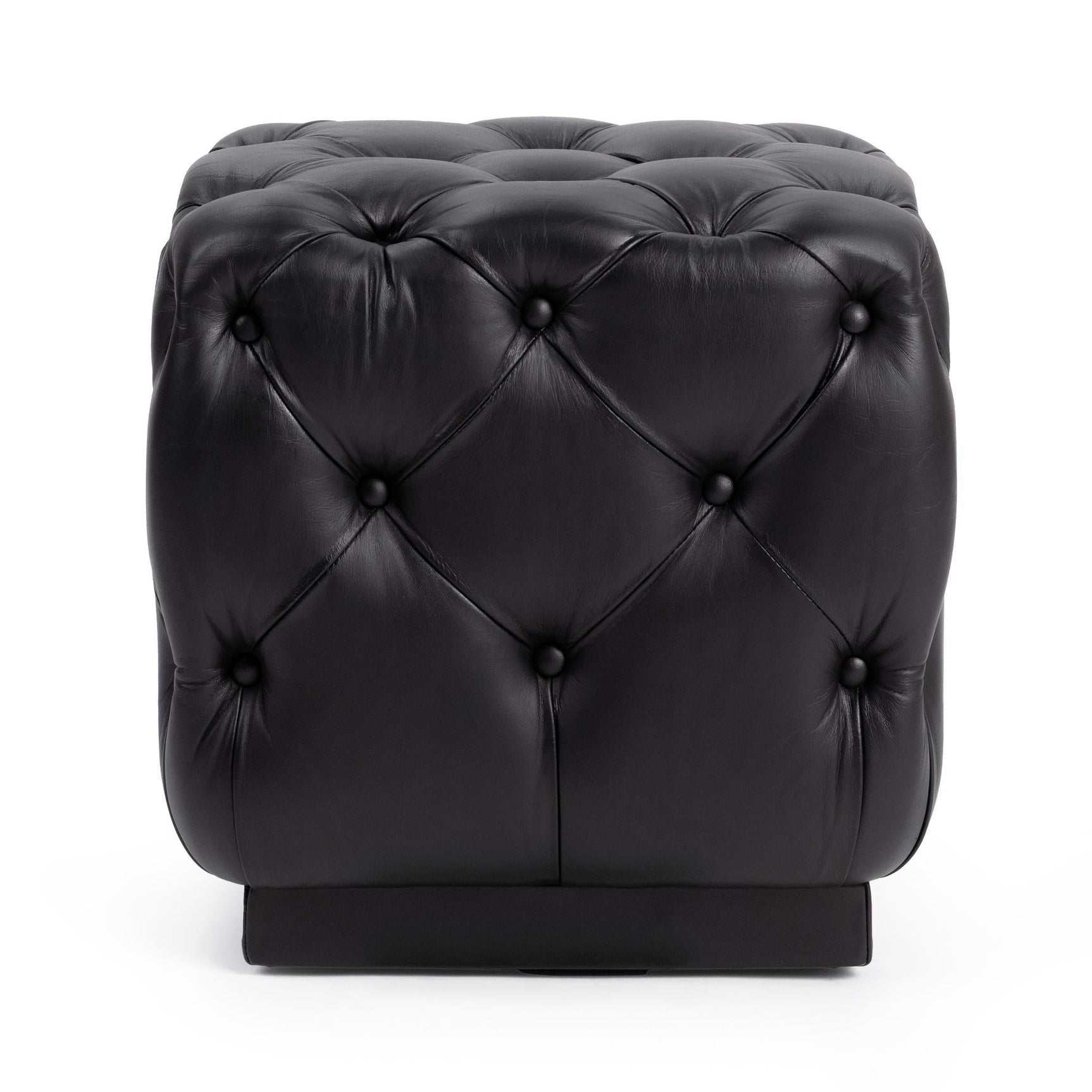 Briar Midnight Raven 18" Square Ottoman - Ornate Home