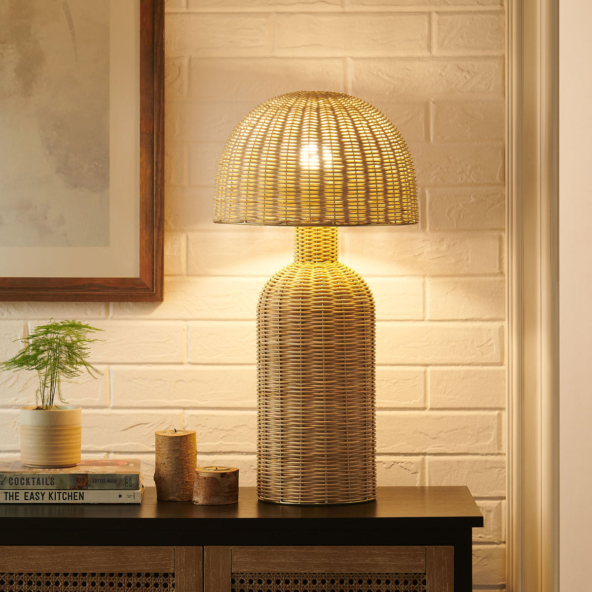 Briar Natural Rattan Table Lamp - Ornate Home