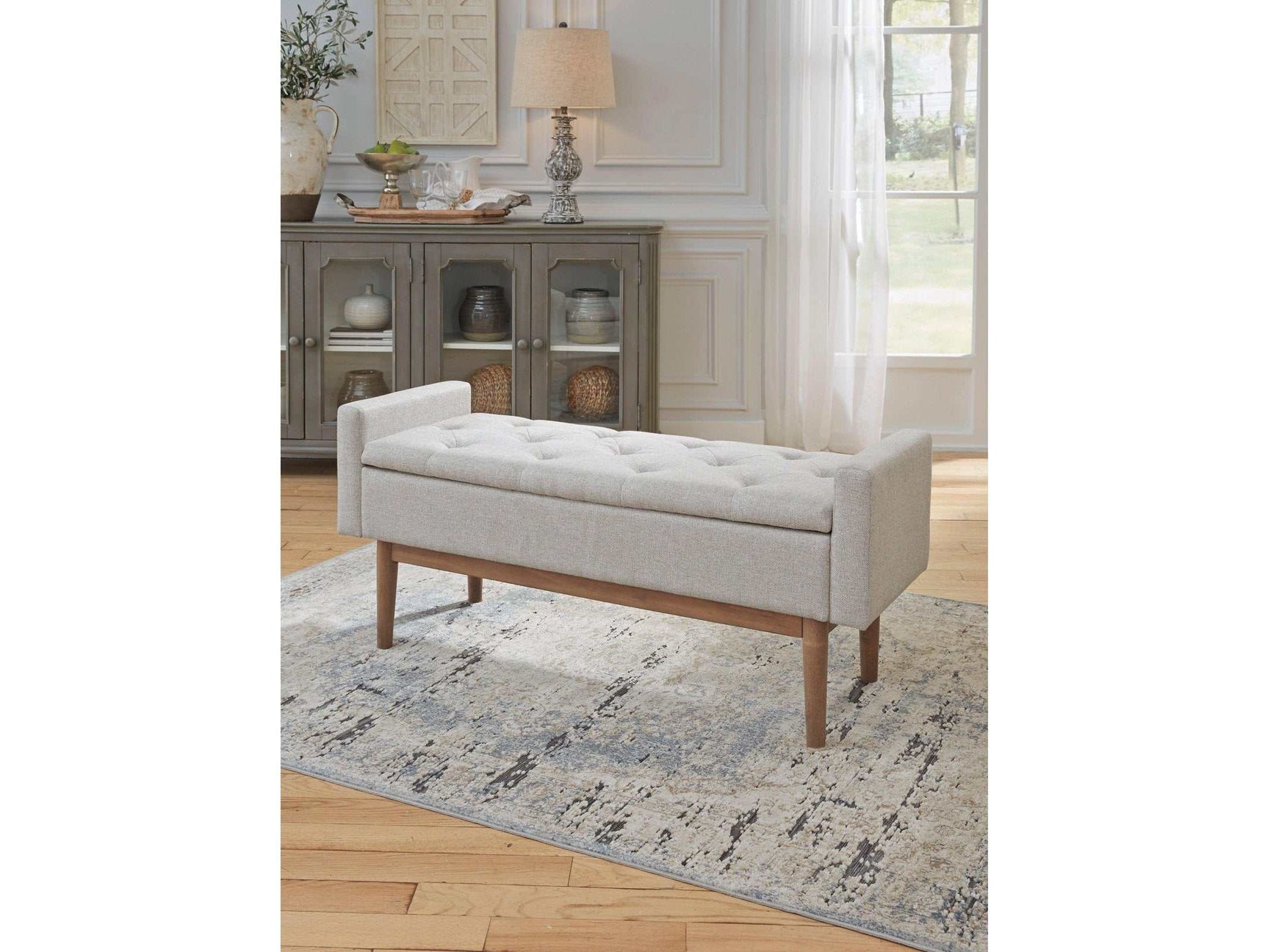 Briarson Beige/Brown Storage Bench (Online Special Price) - Ornate Home
