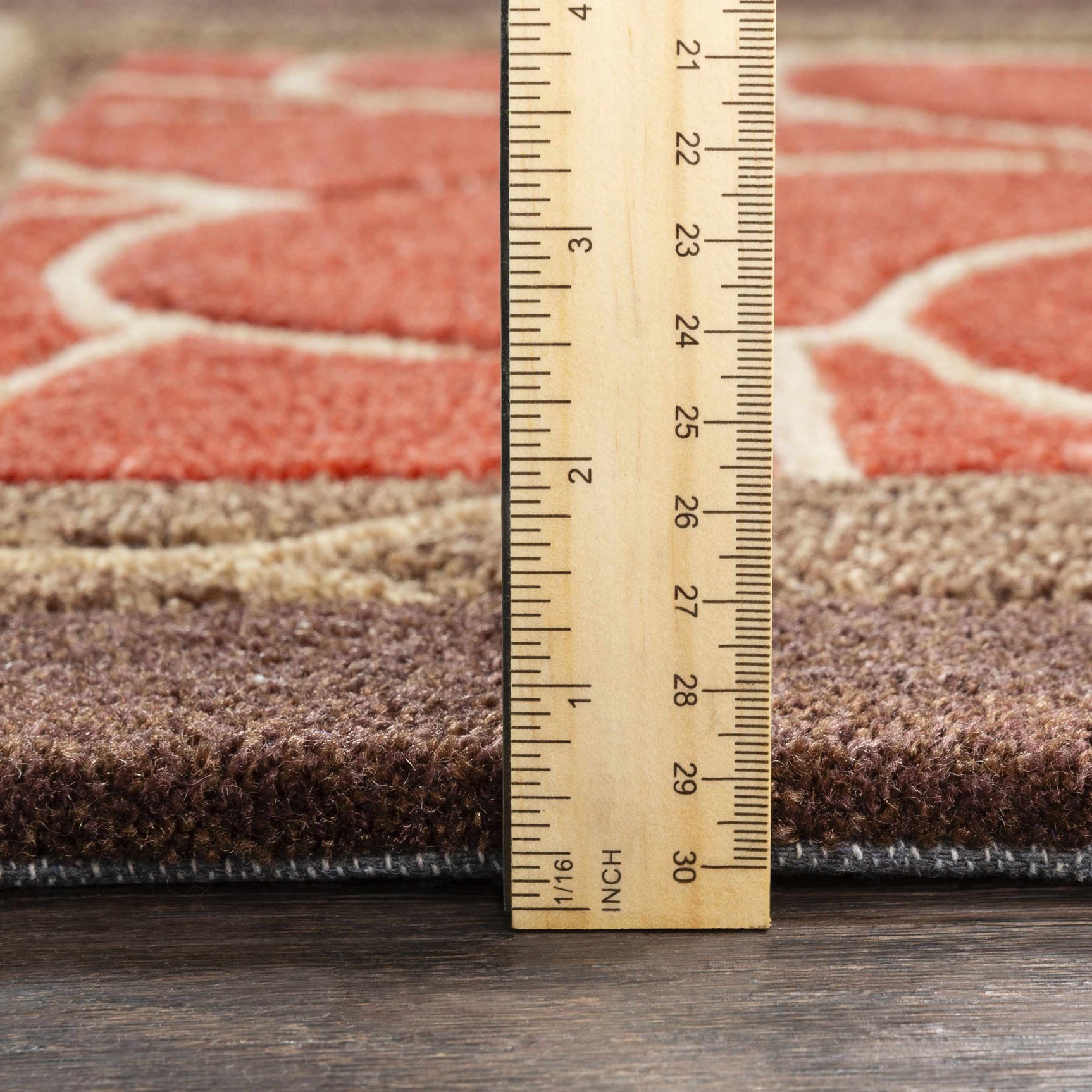 Brick Red-Brown Mosaic Area Rug - Clearance - Ornate Home