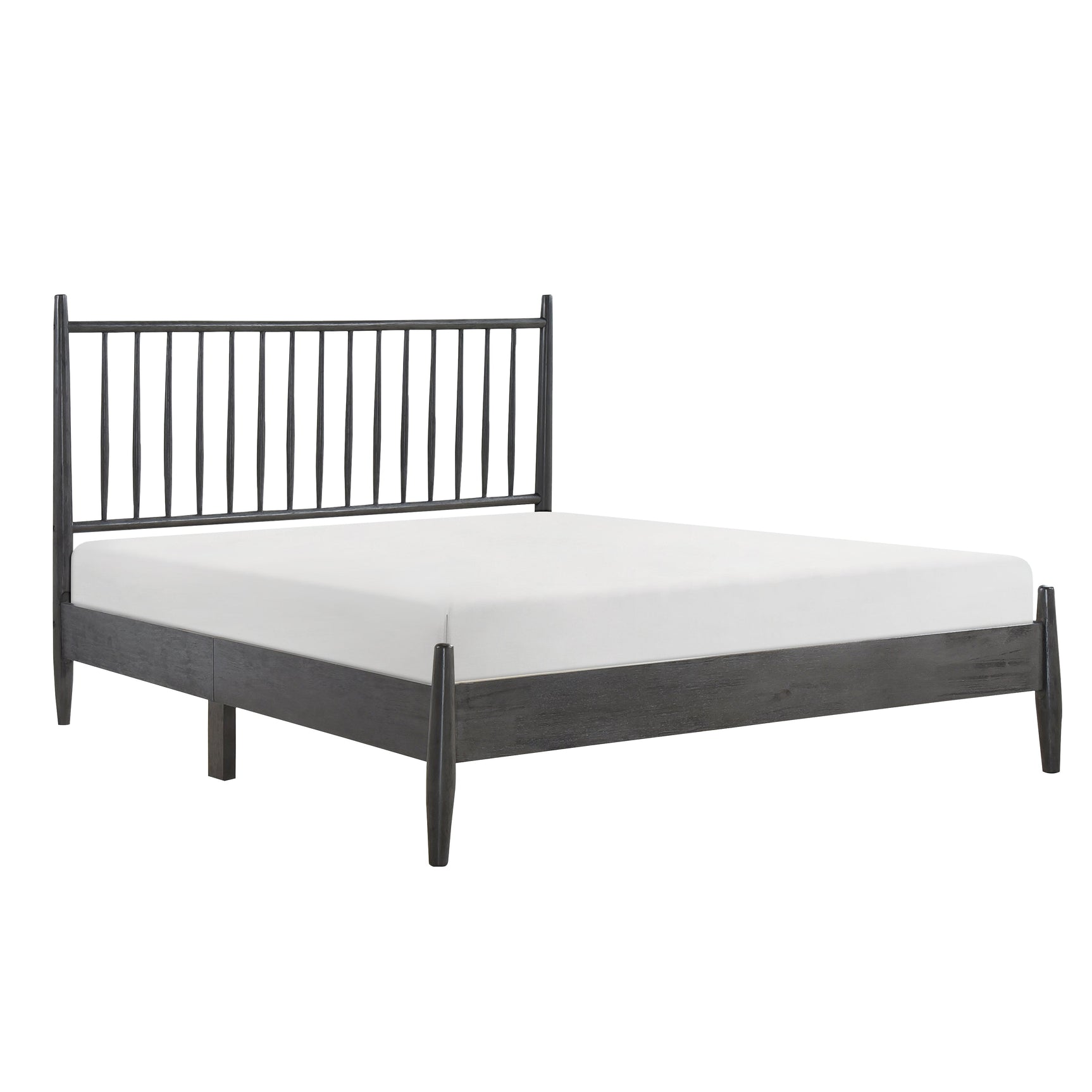 Brickell Gray Full Platform Bed - Ornate Home