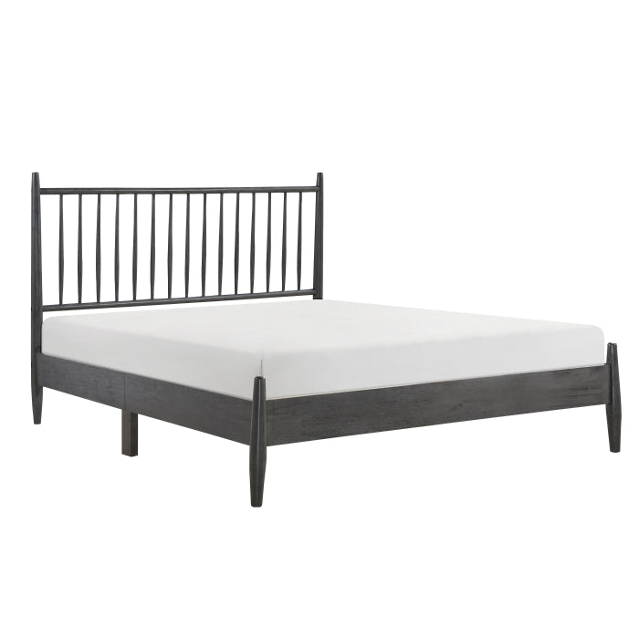 Brickell Gray Full Platform Bed - Ornate Home