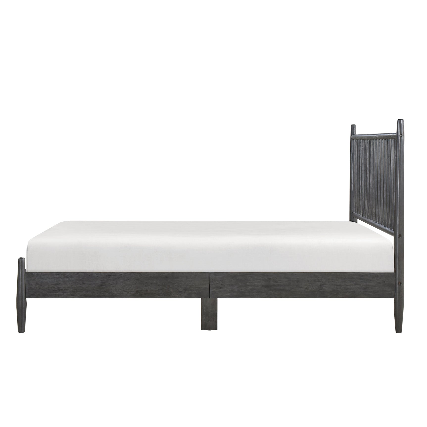 Brickell Gray Queen Platform Bed - Ornate Home
