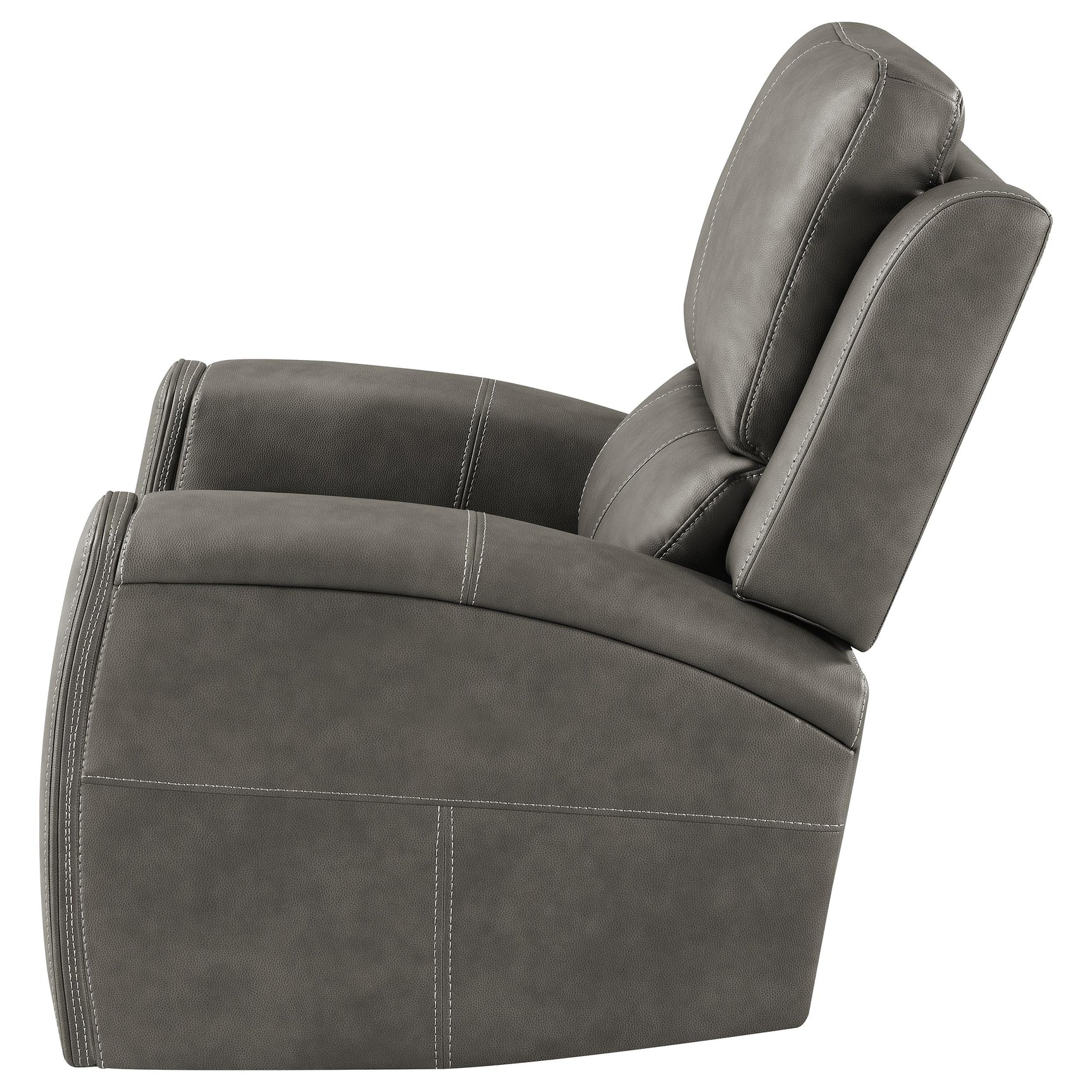 Brickston Charcoal Triple Power Swivel Glider Recliner - Ornate Home