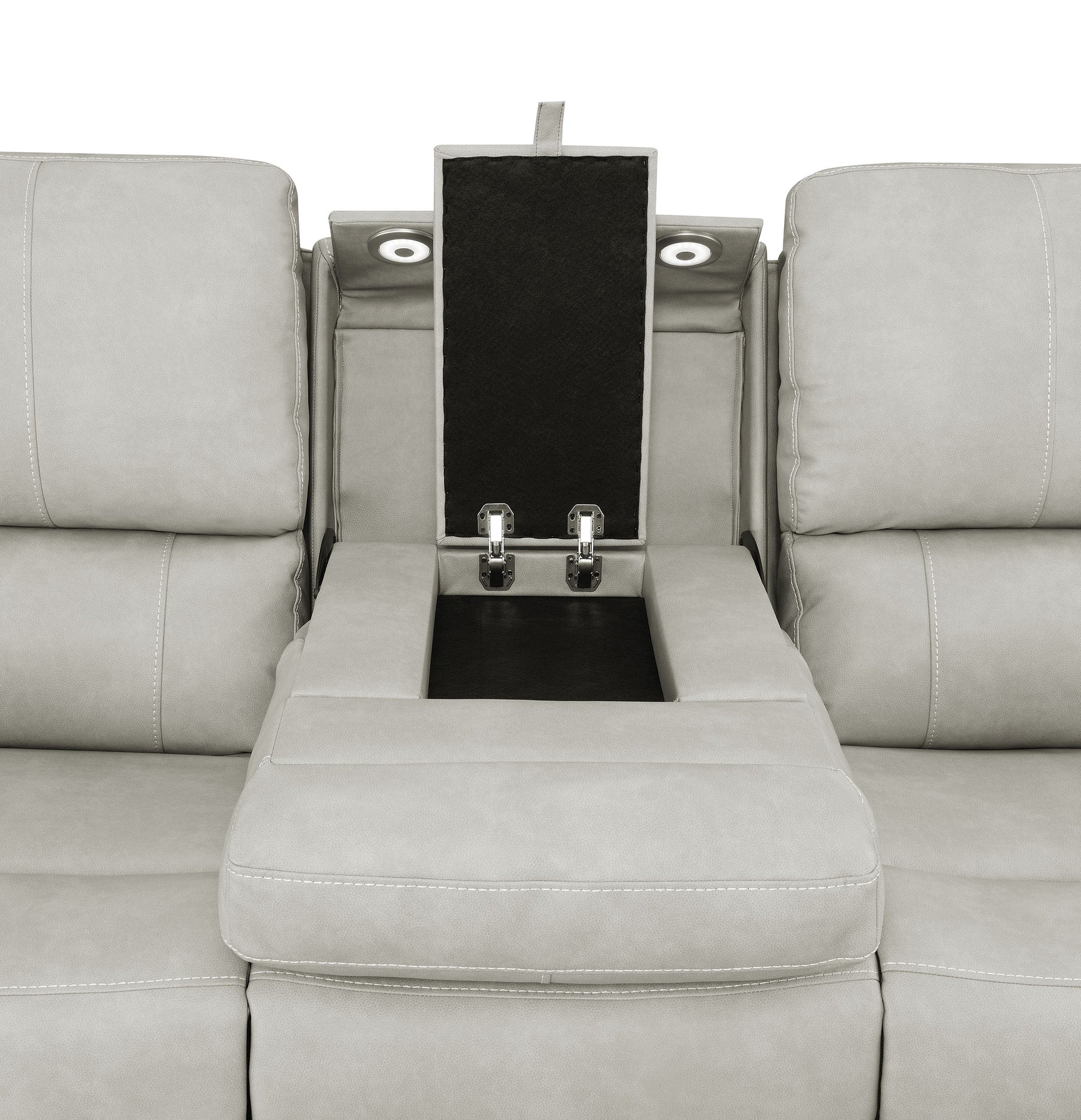 Brickston Grey 2-piece Triple Power Reclining Sofa Set - Ornate Home