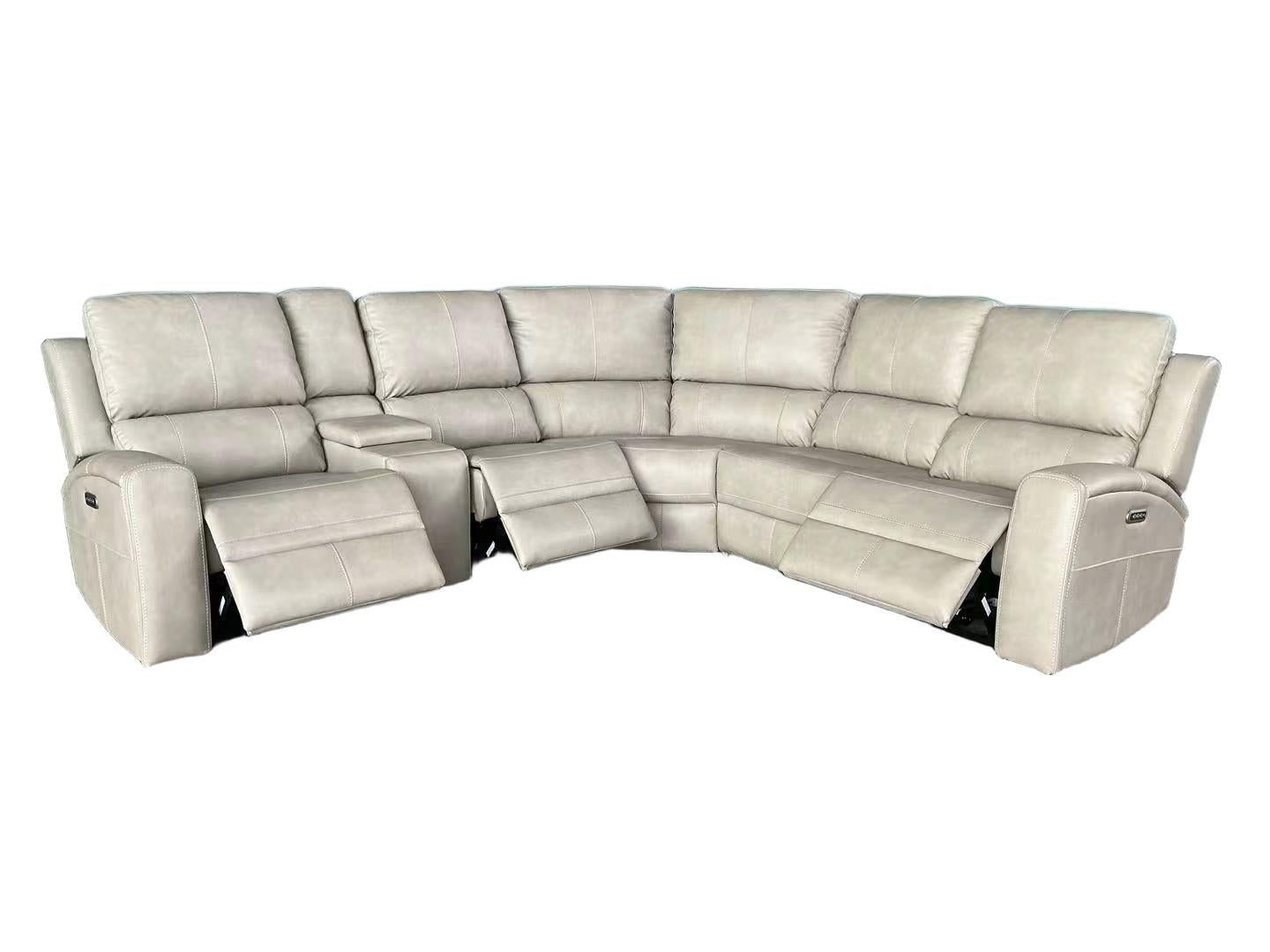 Brickston Grey Power Reclining Sectional - Ornate Home