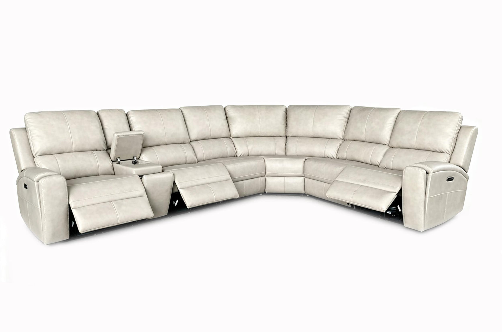 Brickston Grey Power Reclining Sectional - Ornate Home