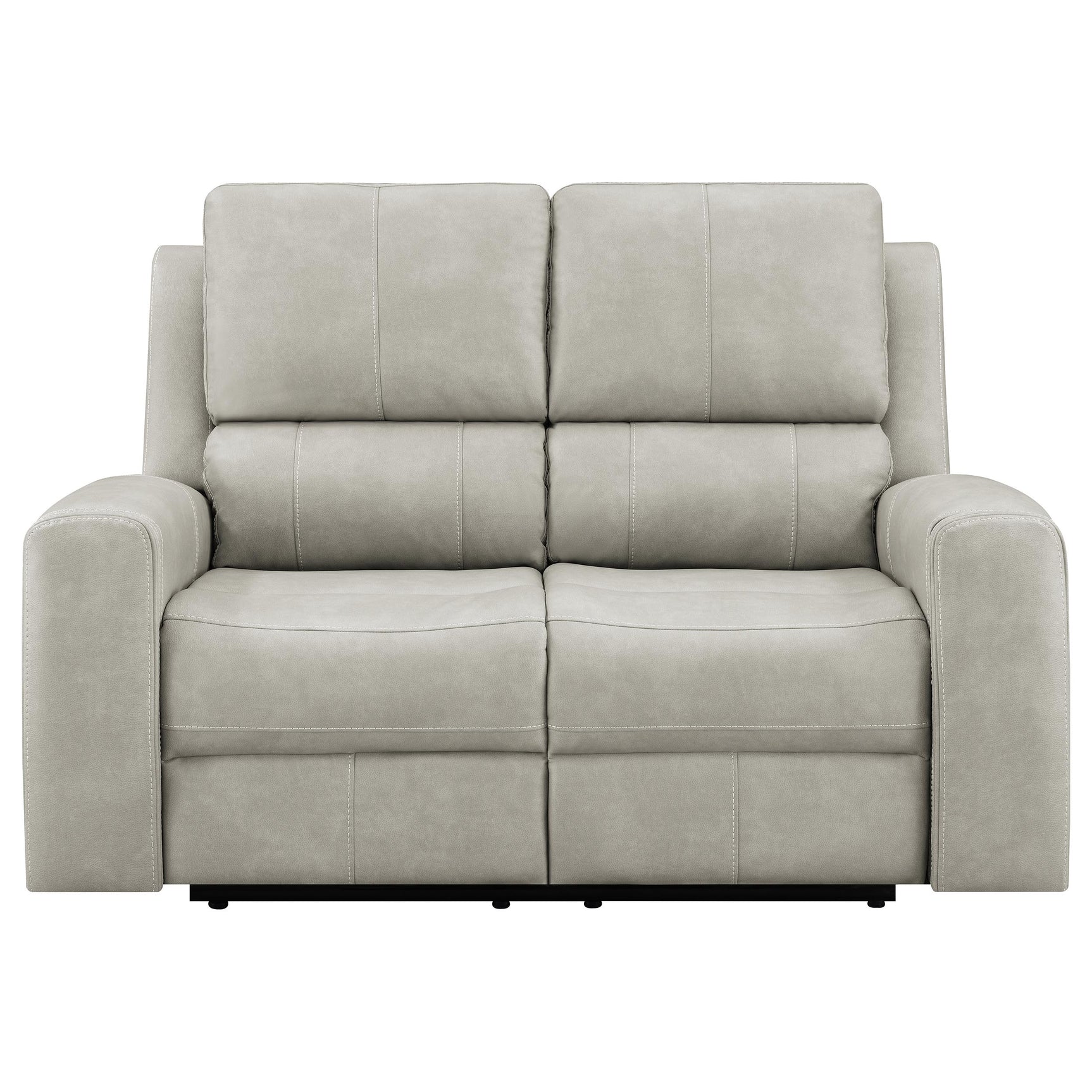 Brickston Grey Triple Power Reclining Loveseat - Ornate Home