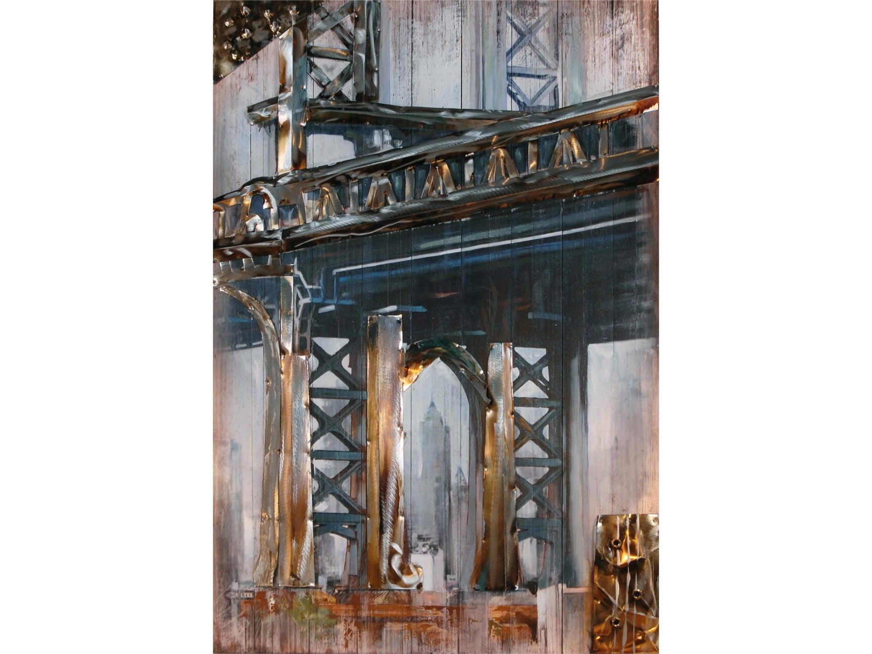 Bridge Gray/Brown Wall Art