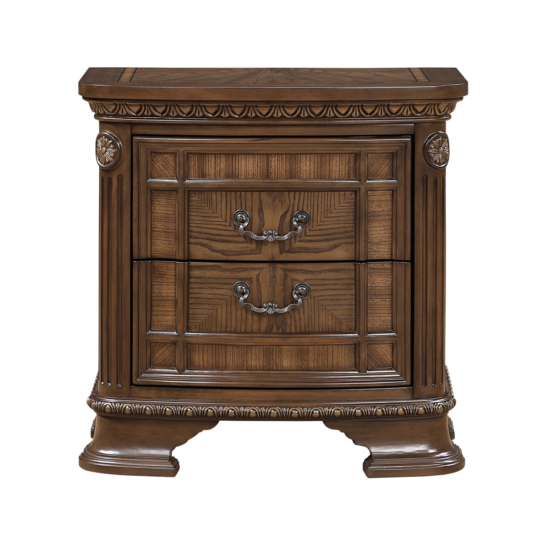 Bridgepoint Brown/Dark Brown 4-Piece Queen Bedroom Set - Ornate Home