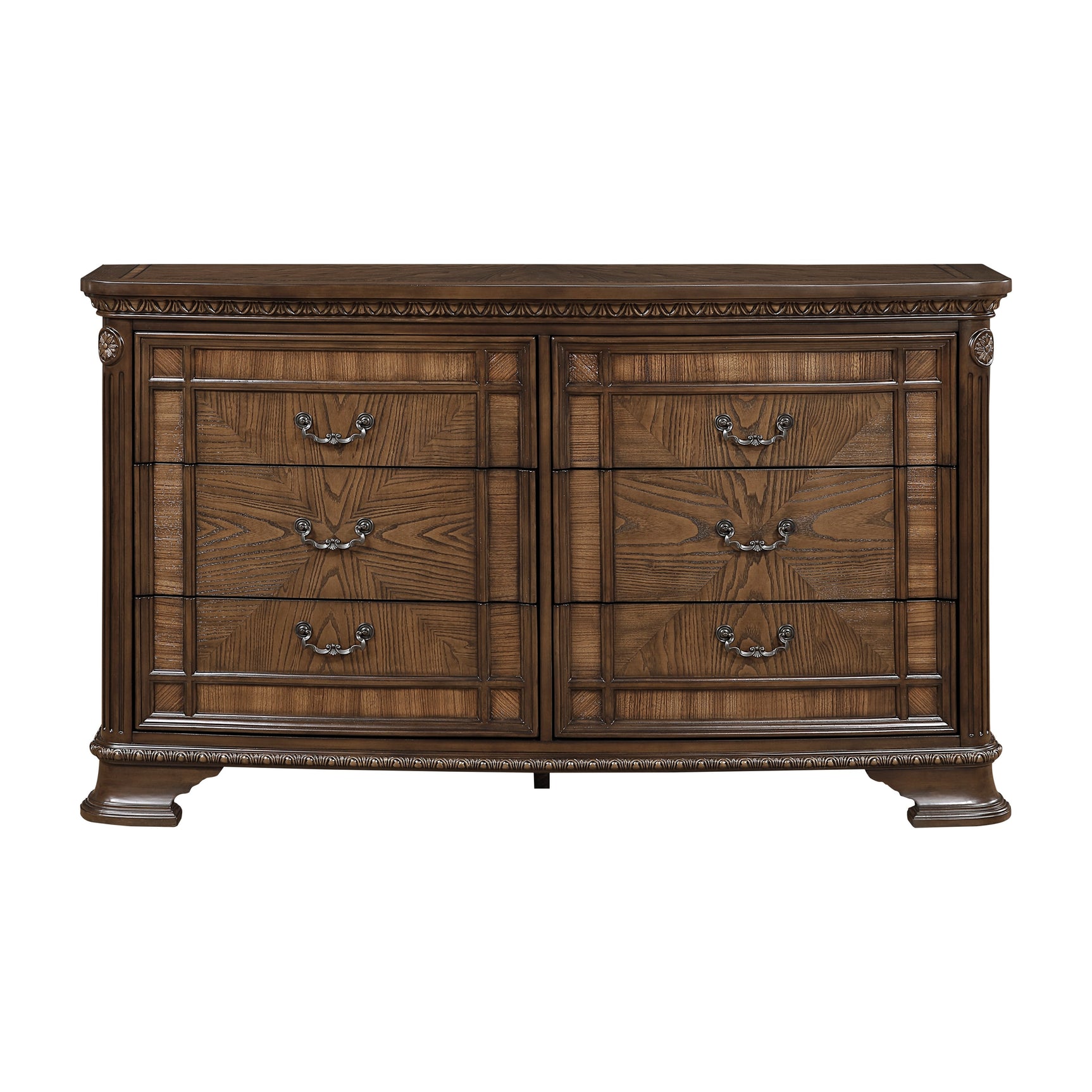 Bridgepoint Brown/Dark Brown 4-Piece Queen Bedroom Set - Ornate Home