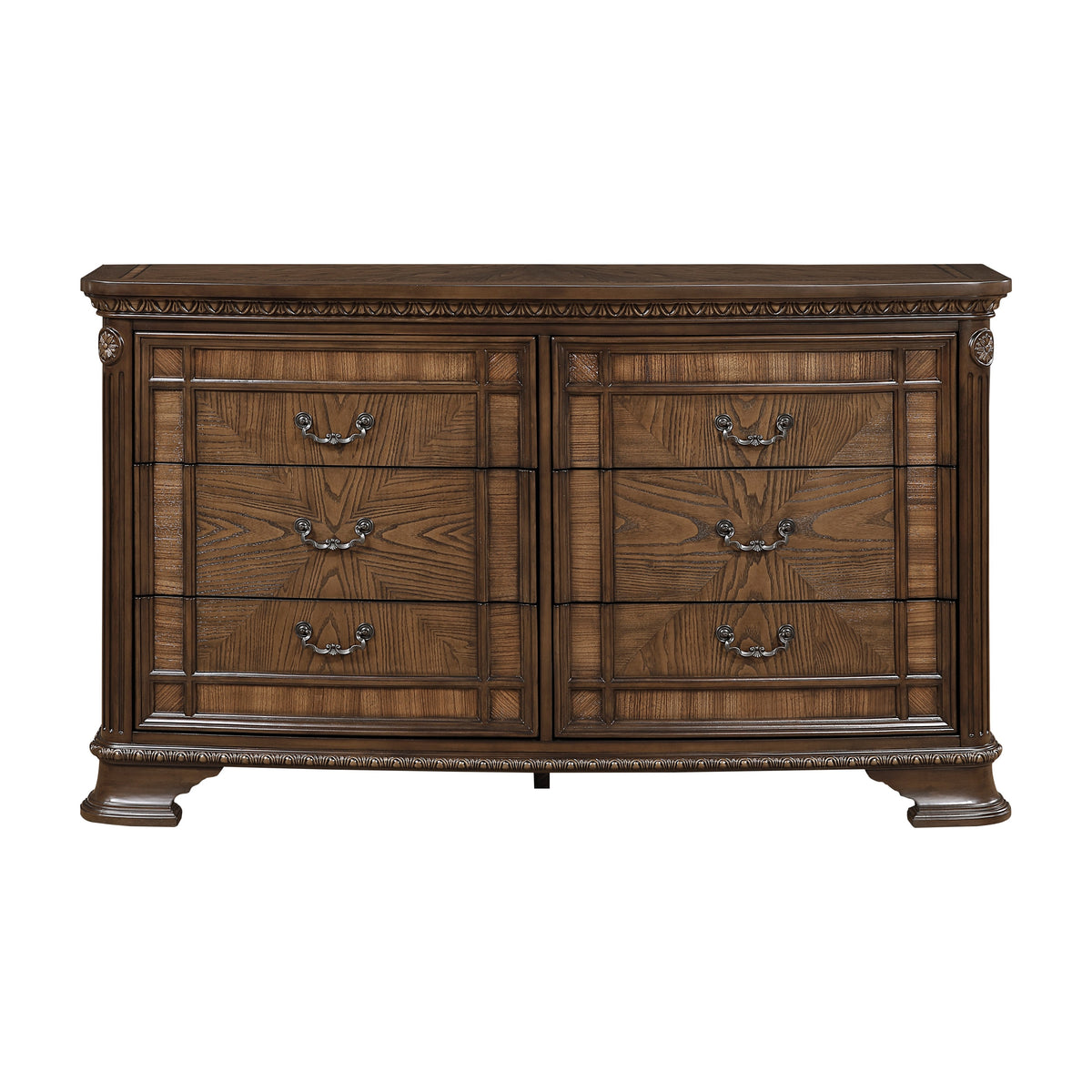 Bridgepoint Brown/Dark Brown 5-Piece Queen Bedroom Set - Ornate Home