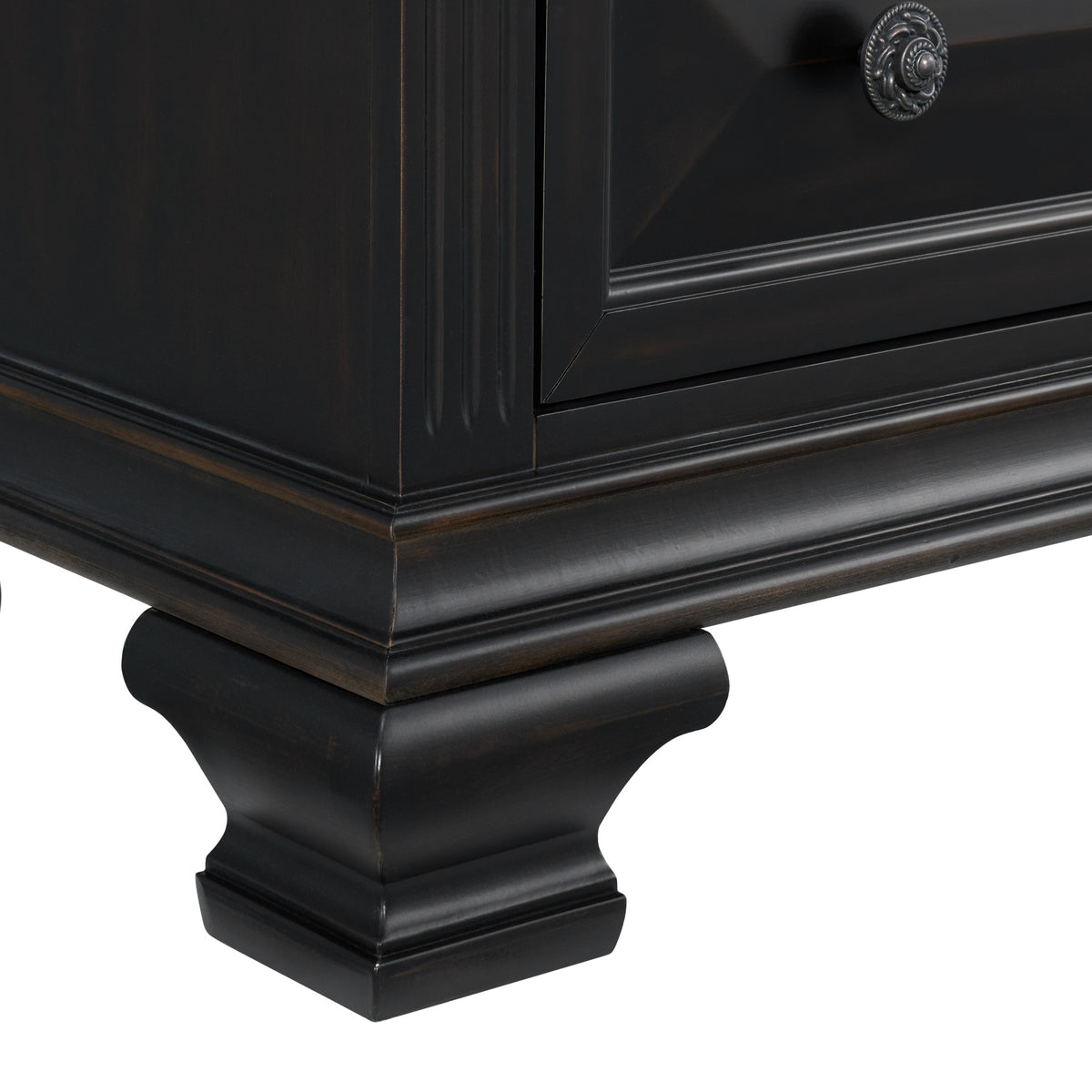 Bridgestone Black 5-Piece Queen Panel Bedroom Set