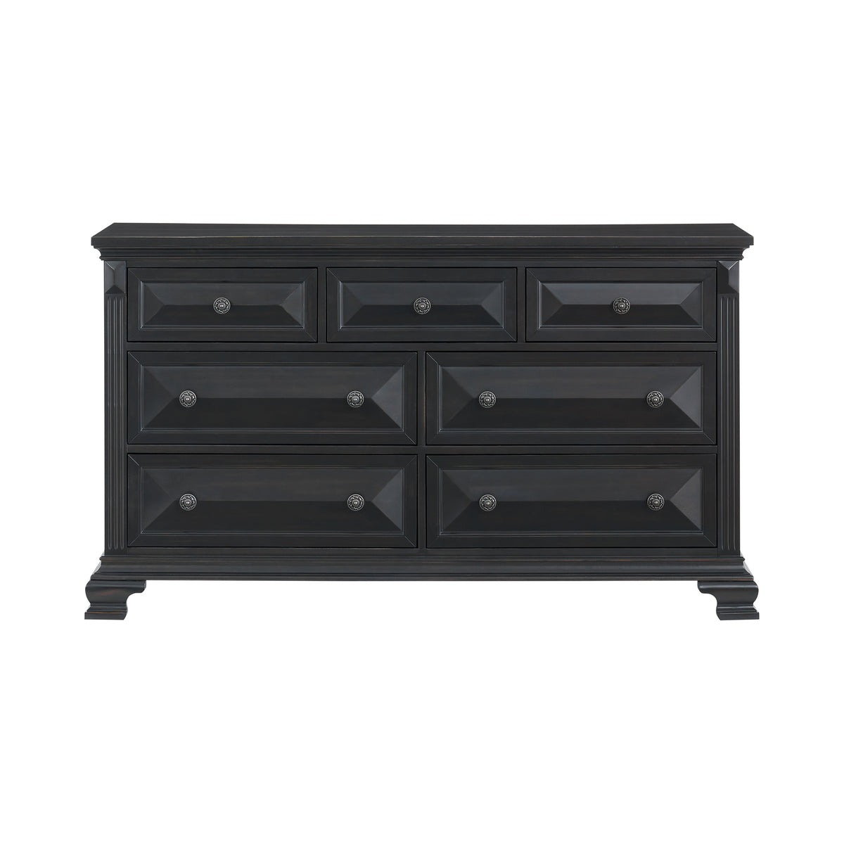 Bridgestone Black 7-Drawer Dresser - Ornate Home