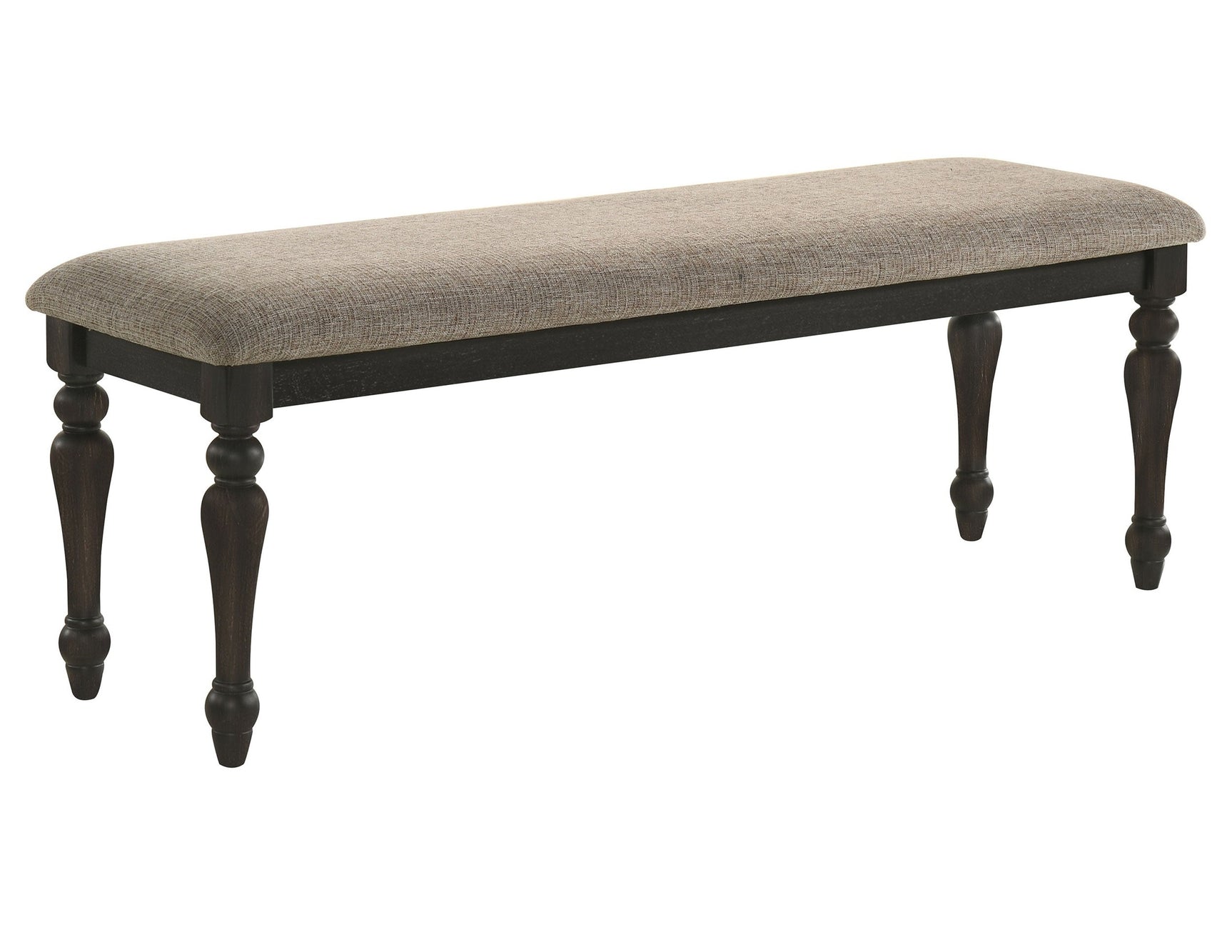 Bridget Charcoal Sandthrough Dining Bench - Ornate Home
