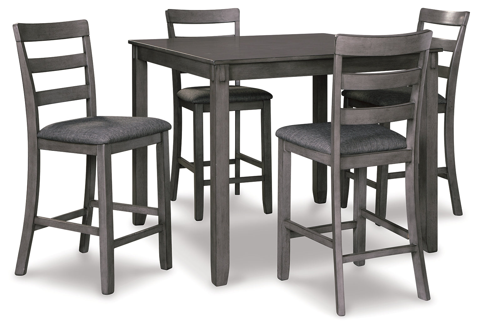 Bridson Gray Counter Height Dining Room Set (Set of 5) (Online Special Price) - Ornate Home