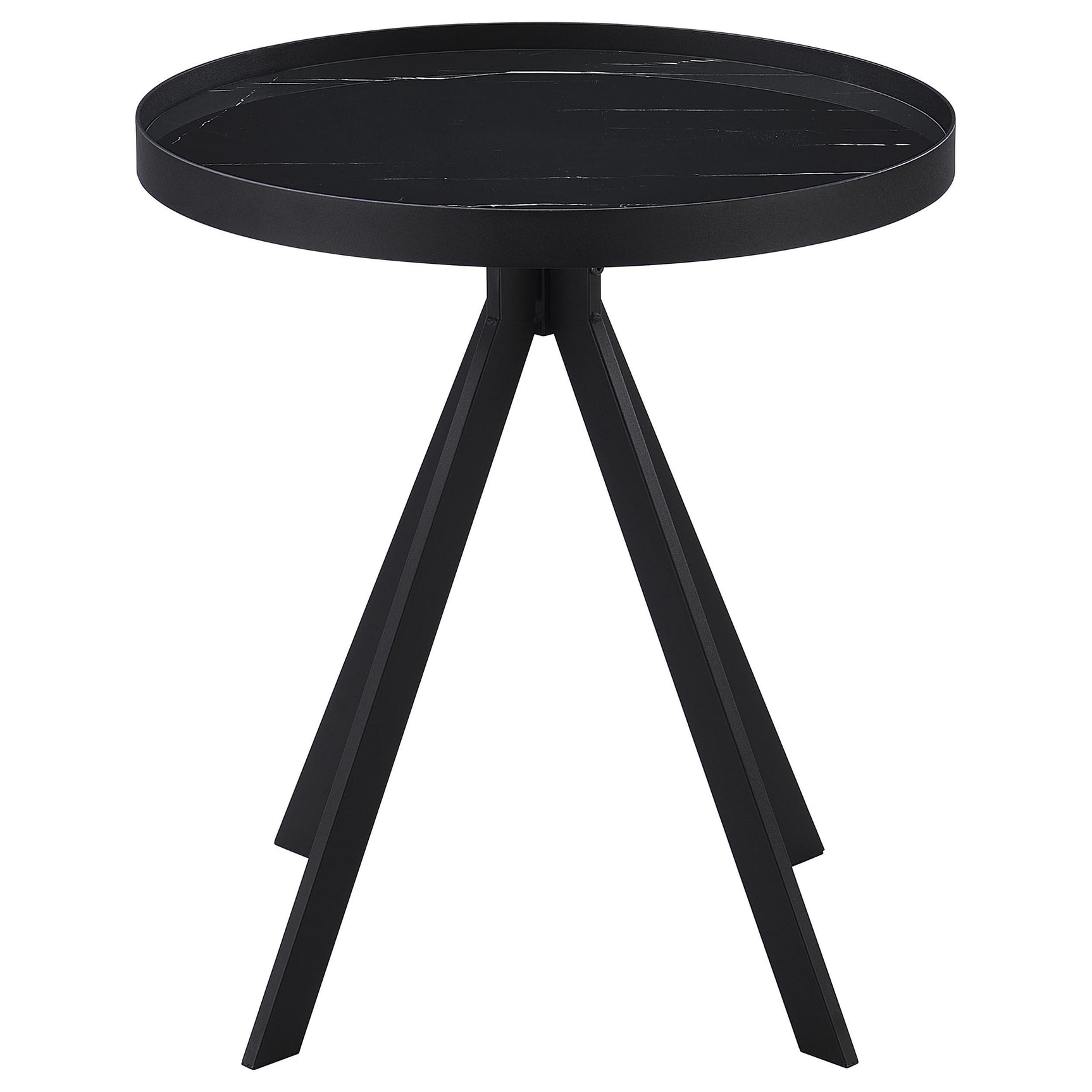 Briggs Black 3-piece Round Coffee and End Table Set - Ornate Home