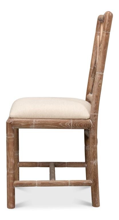 Brighton Bamboo Beige Side Chair (Set of 2) - Ornate Home