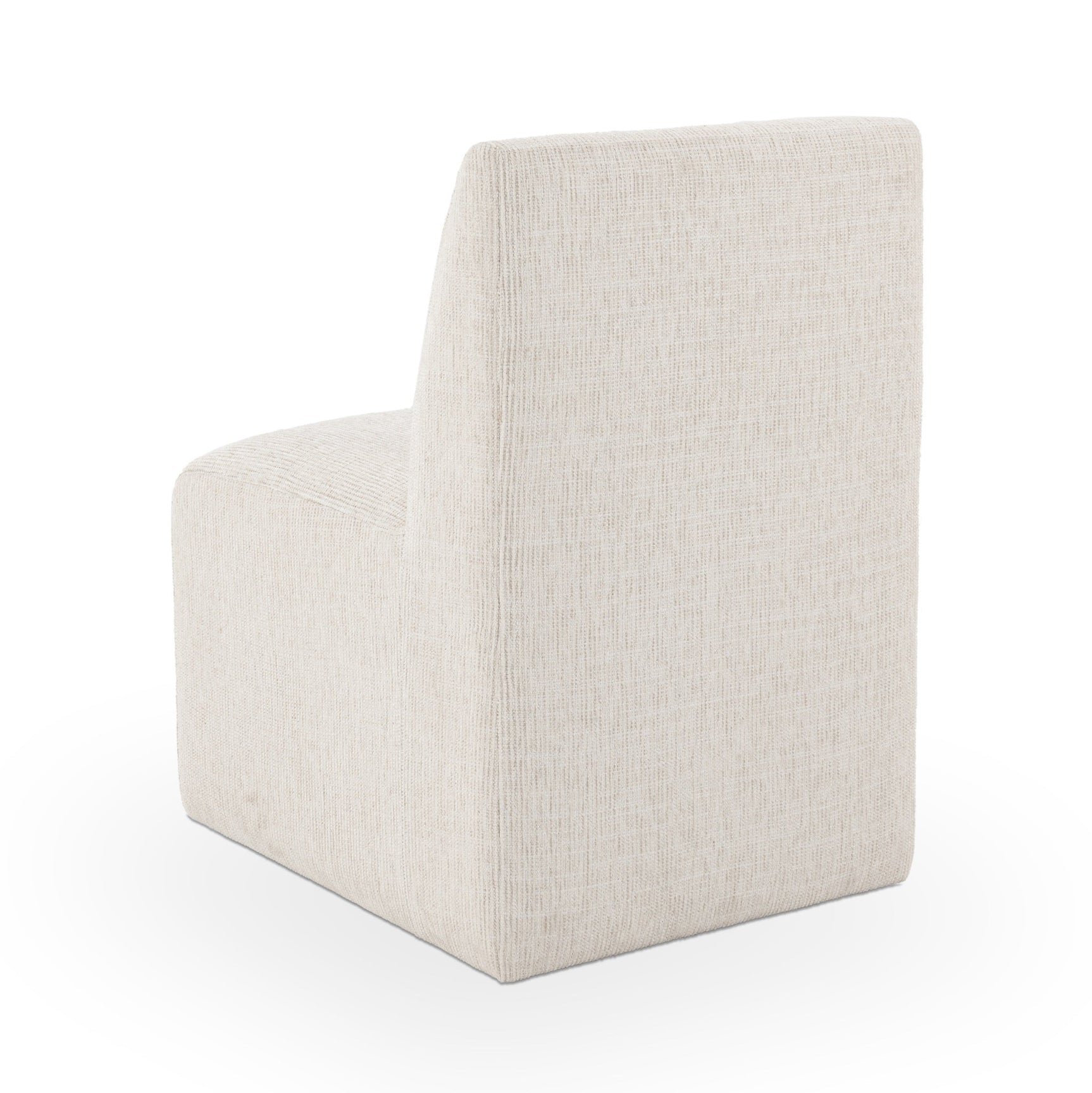 Brighton Beige Vanilla Dining Chair with Casters - Ornate Home