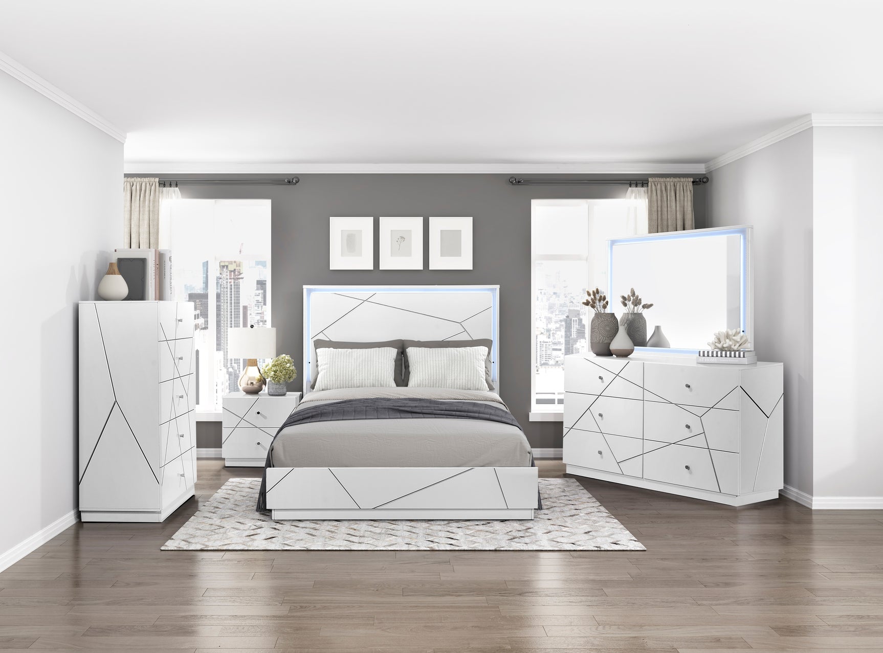 Brighton White Dresser - Ornate Home