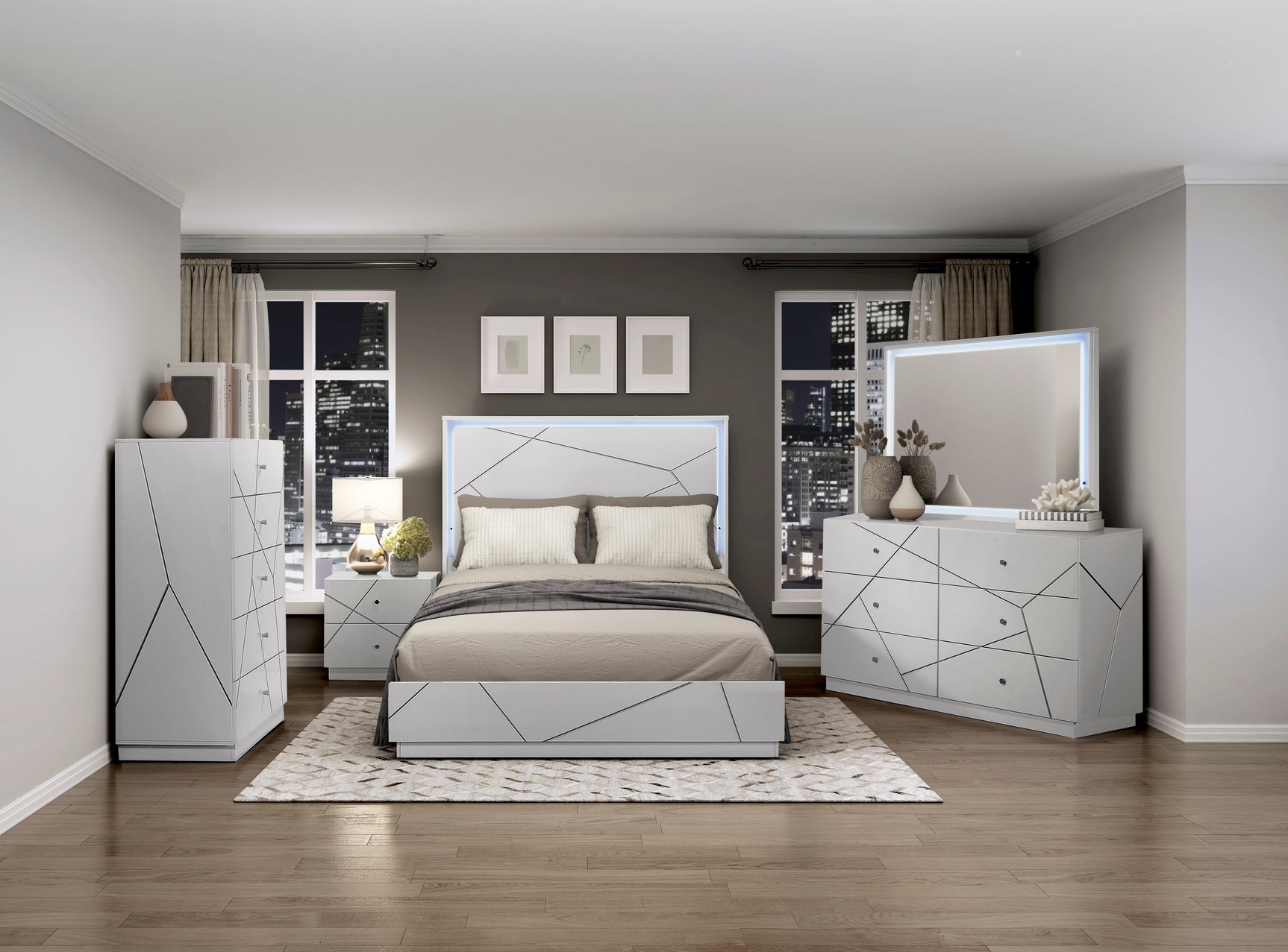 Brighton White Dresser - Ornate Home