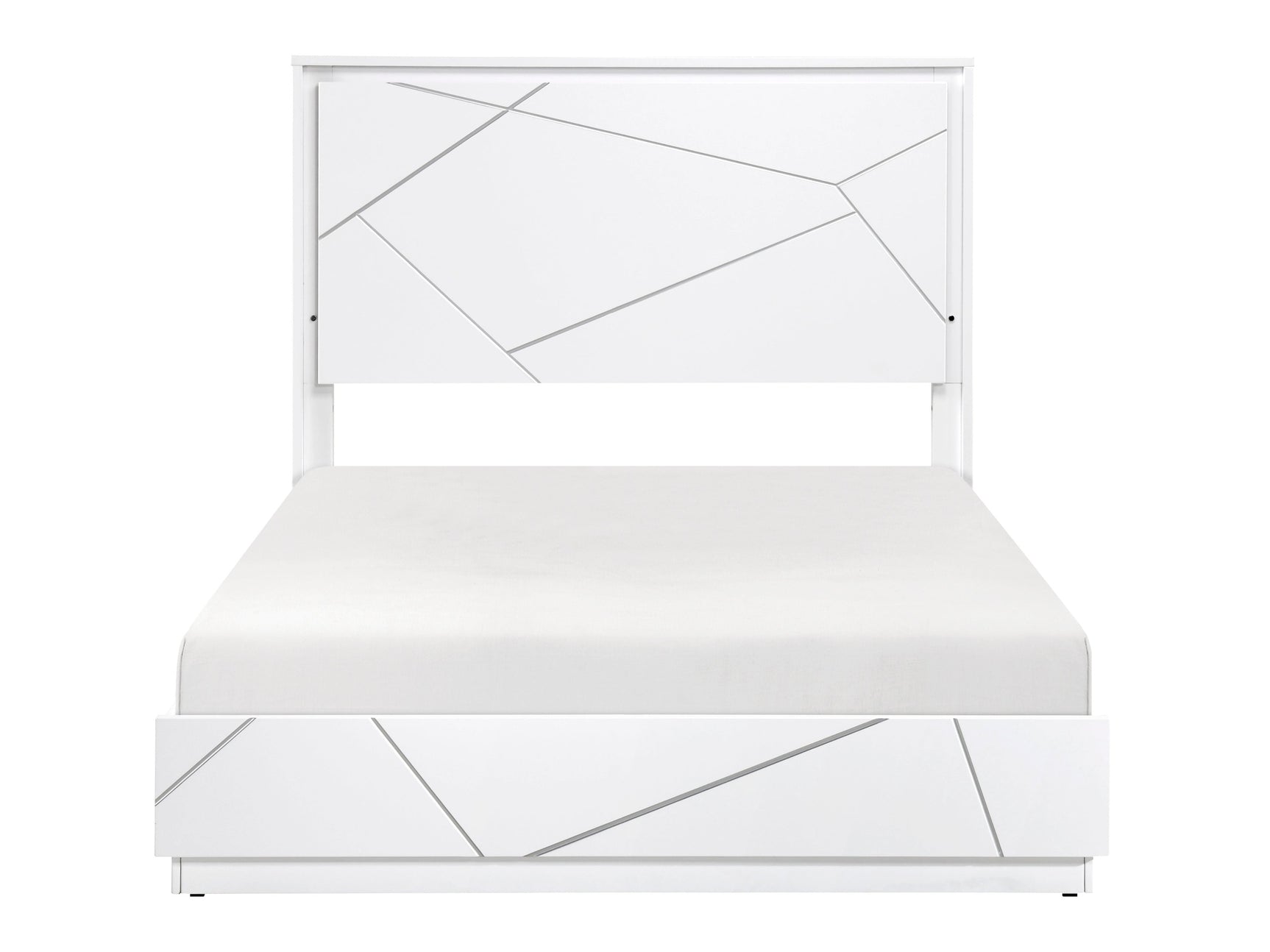 Brighton White Queen Bed - Ornate Home