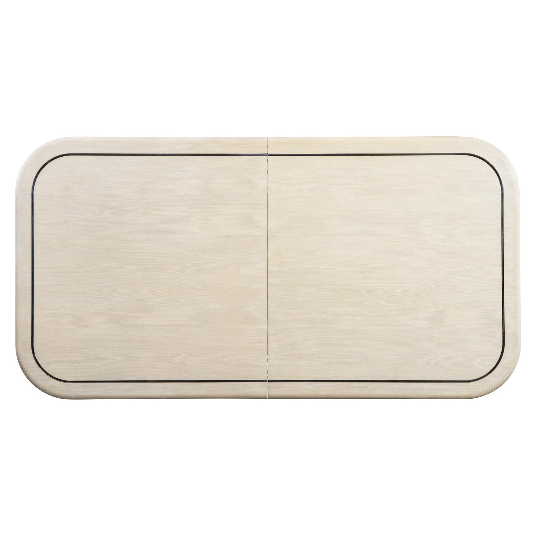 Brigitte Polished Stainless Steel/Ecru Dining Table - Ornate Home