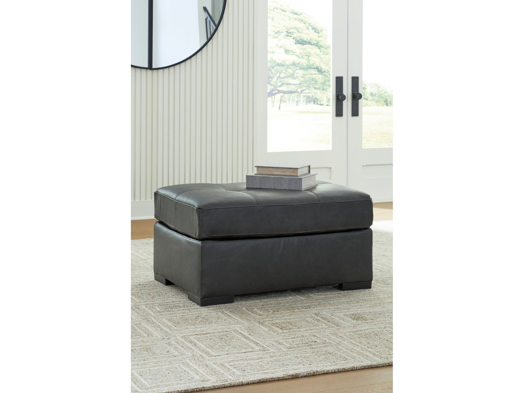 Brindley Pier Fog Oversized Accent Ottoman - Ornate Home