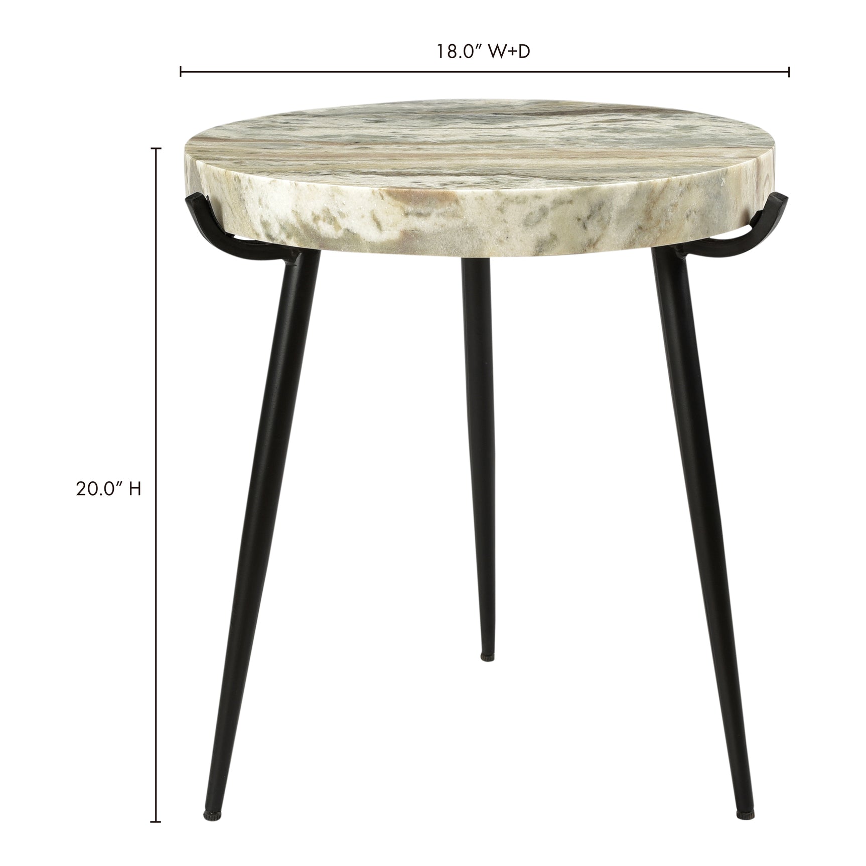 Brinley Marble Accent Table - Ornate Home
